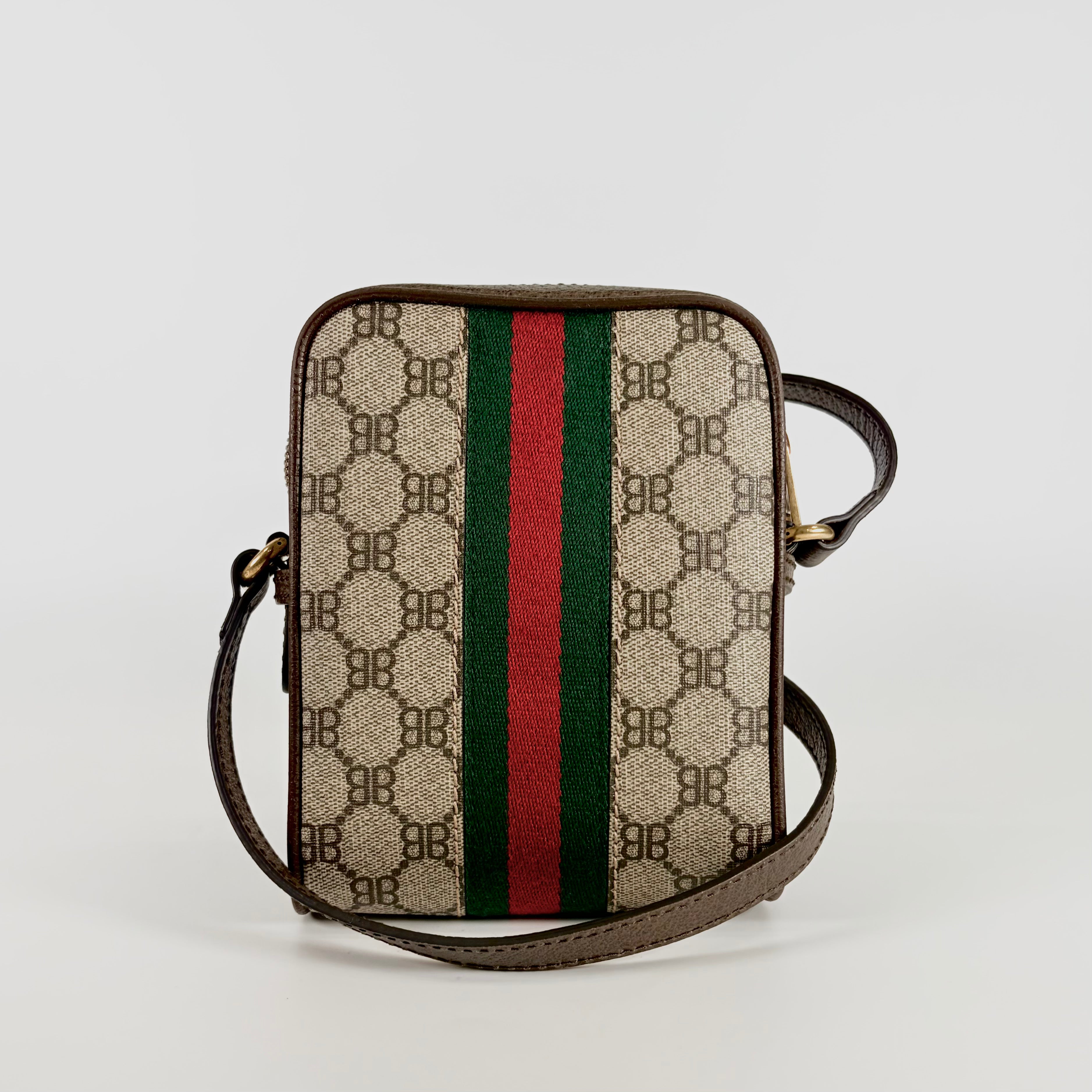2604 secondhand GUCCI Balenciaga Collaboration shoulder Sherry