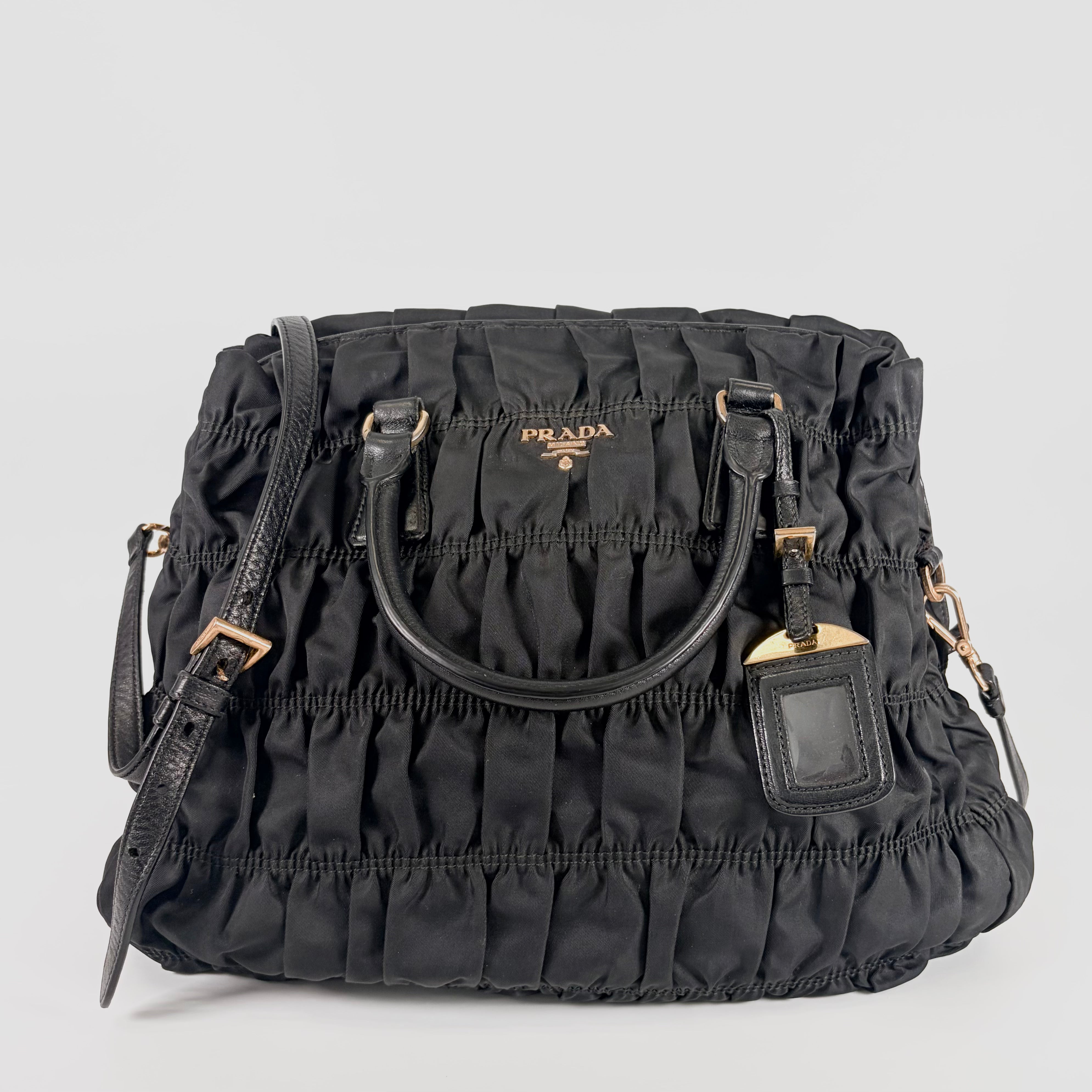 2604 secondhand PRADA Tote Bag gather 2way