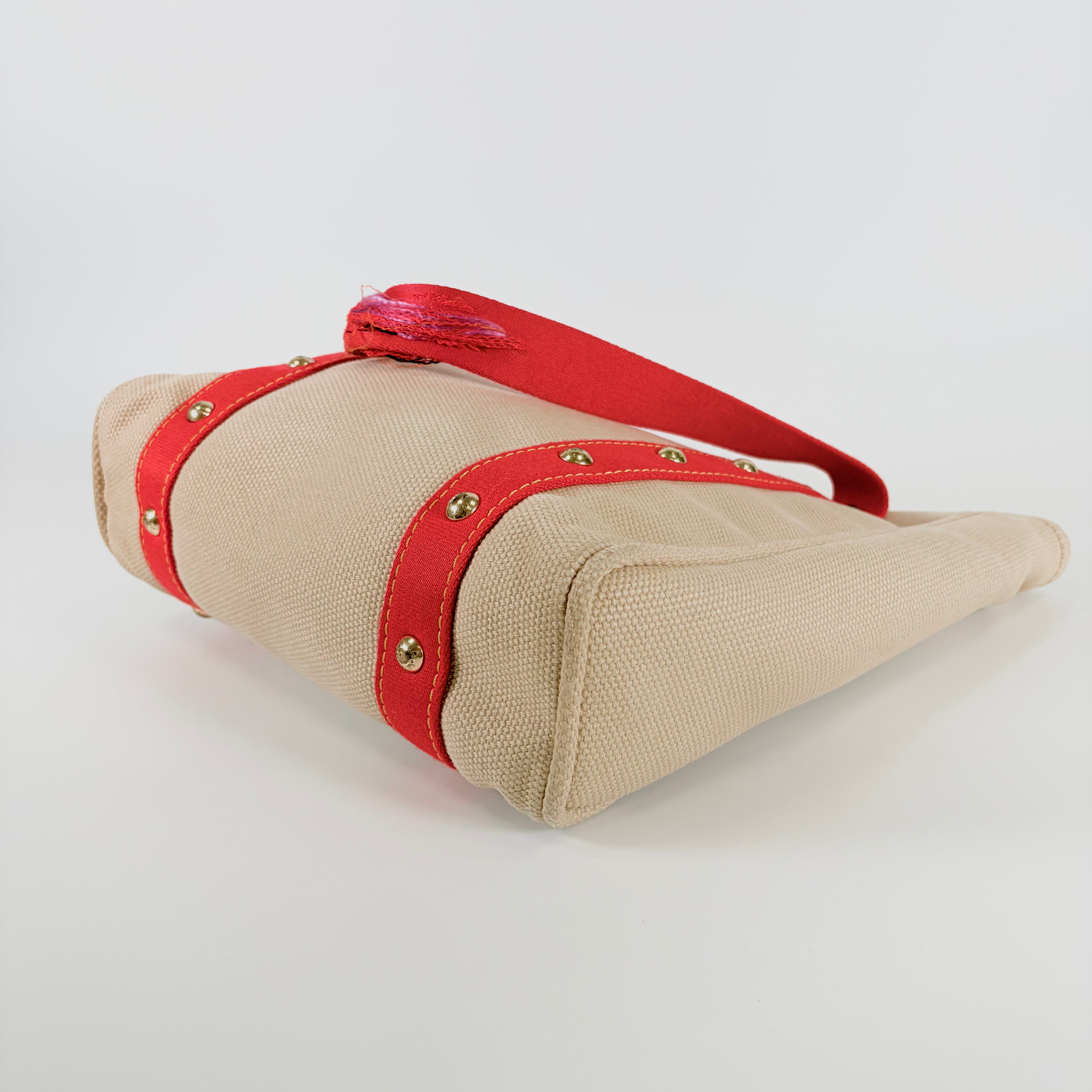 2606 secondhand LV ※ Separate exhibition M40035 canvas Antigua MM beige SP0055 handle