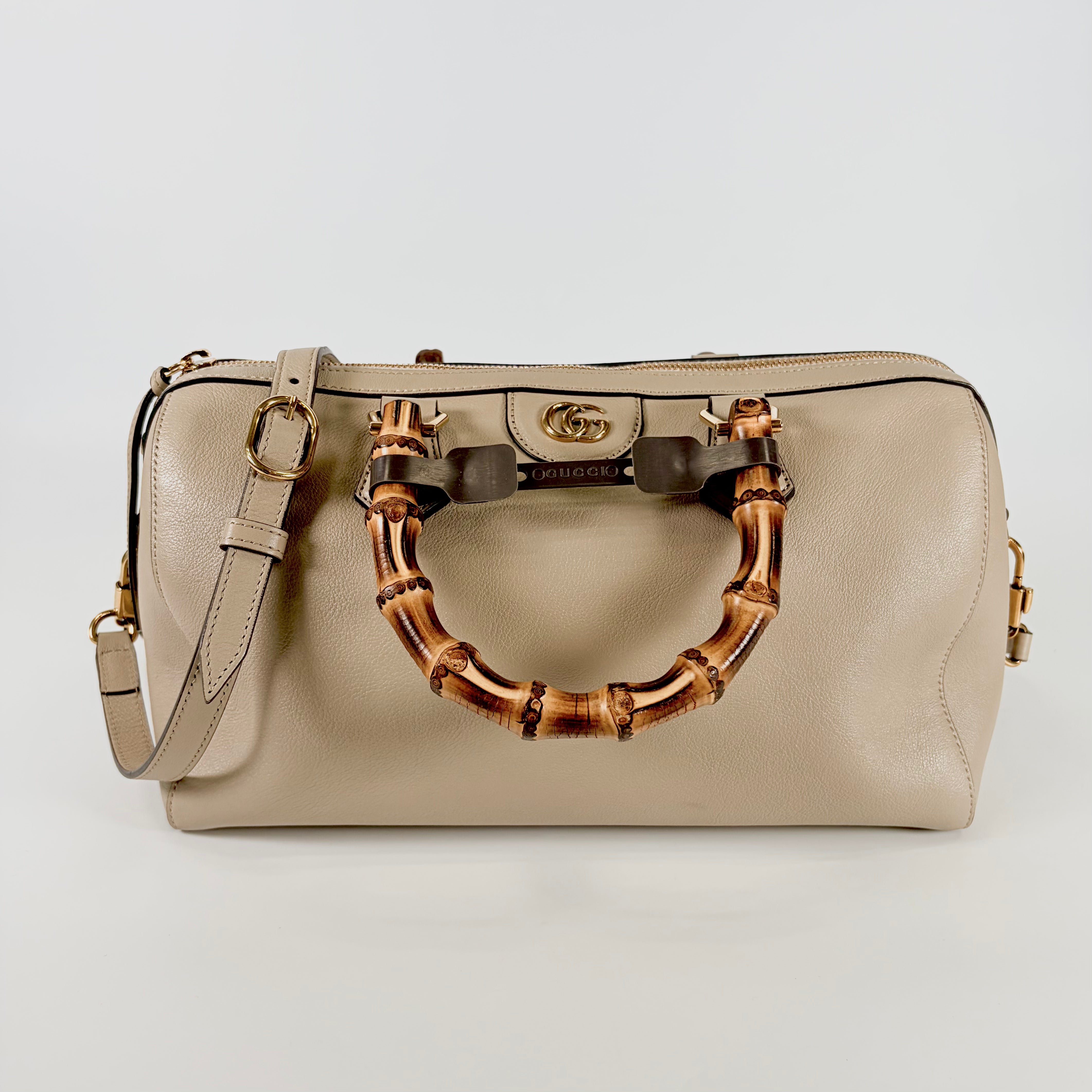 2605 secondhand GUCCI Bamboo 2Way bag