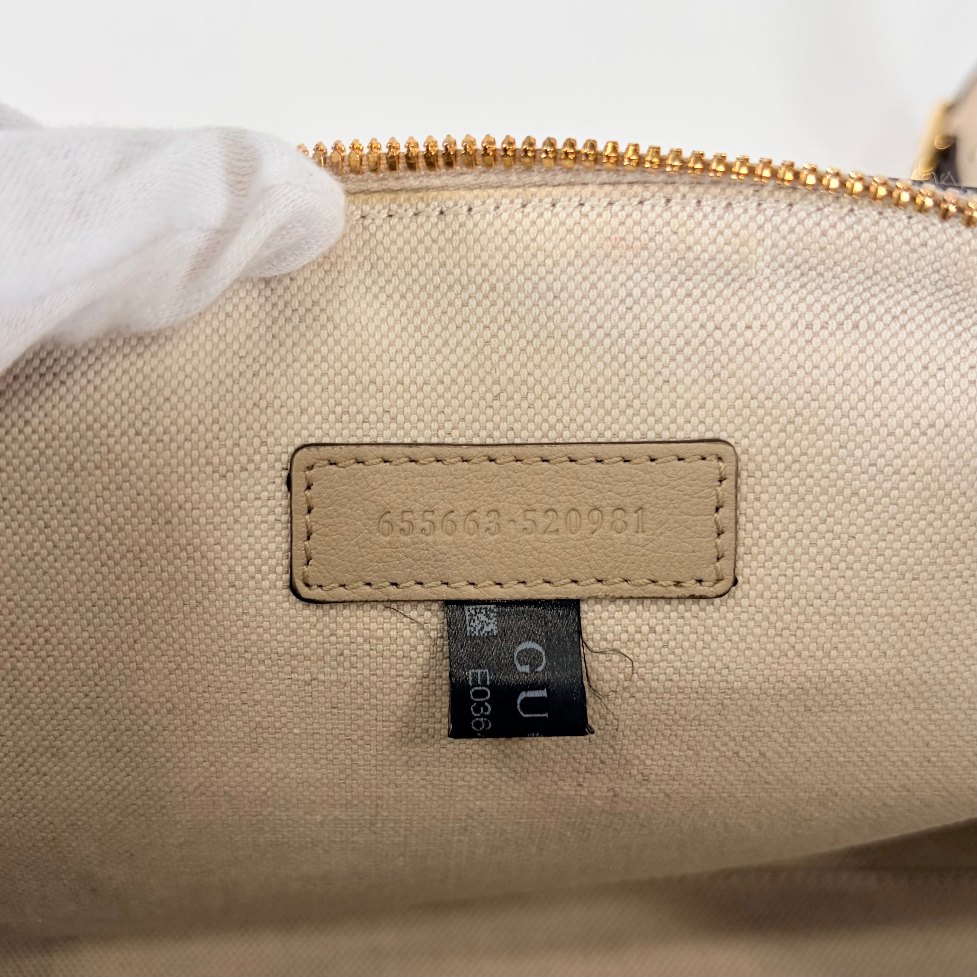 2605 secondhand GUCCI Bamboo 2Way bag