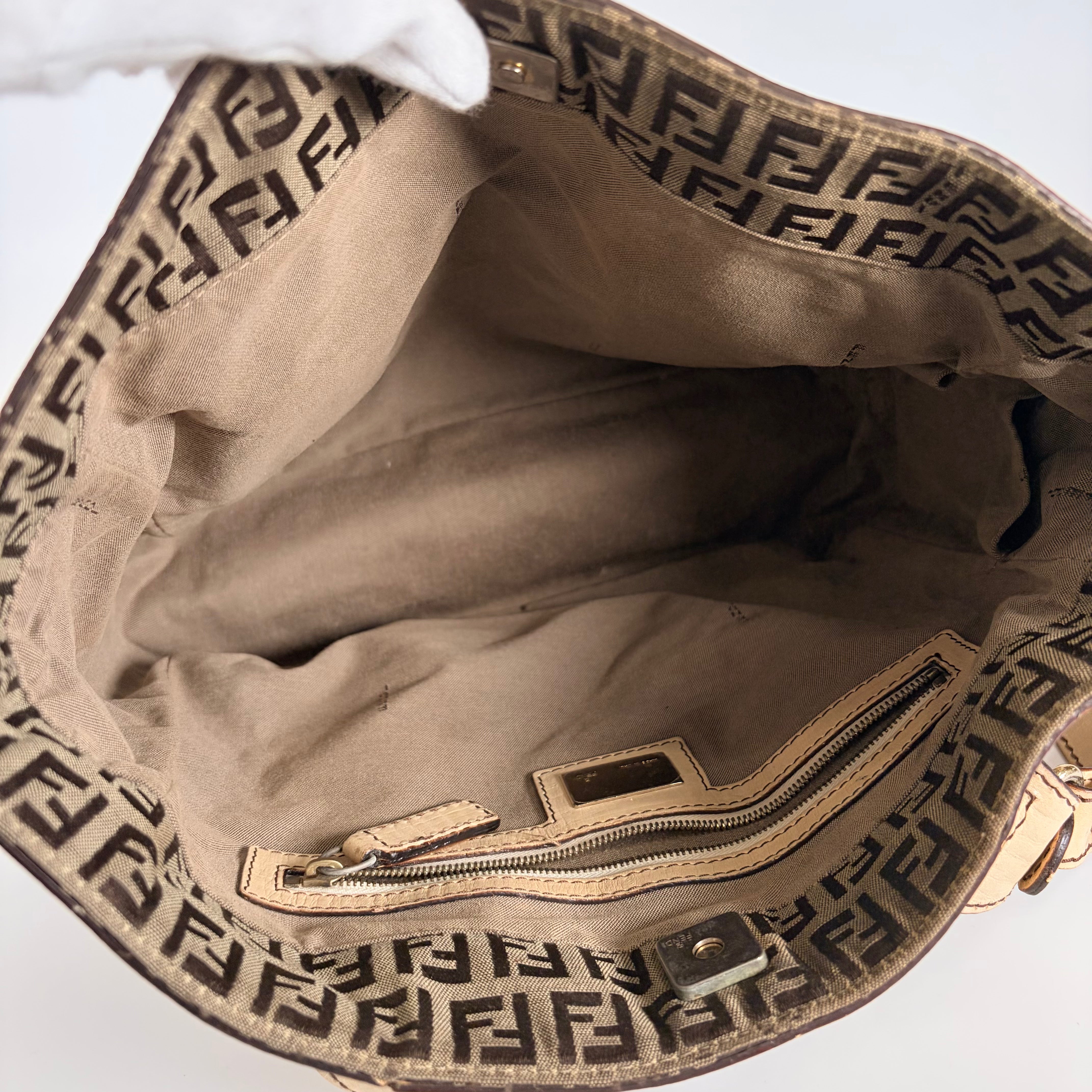 2606 secondhand FENDI Zucchino hand bag