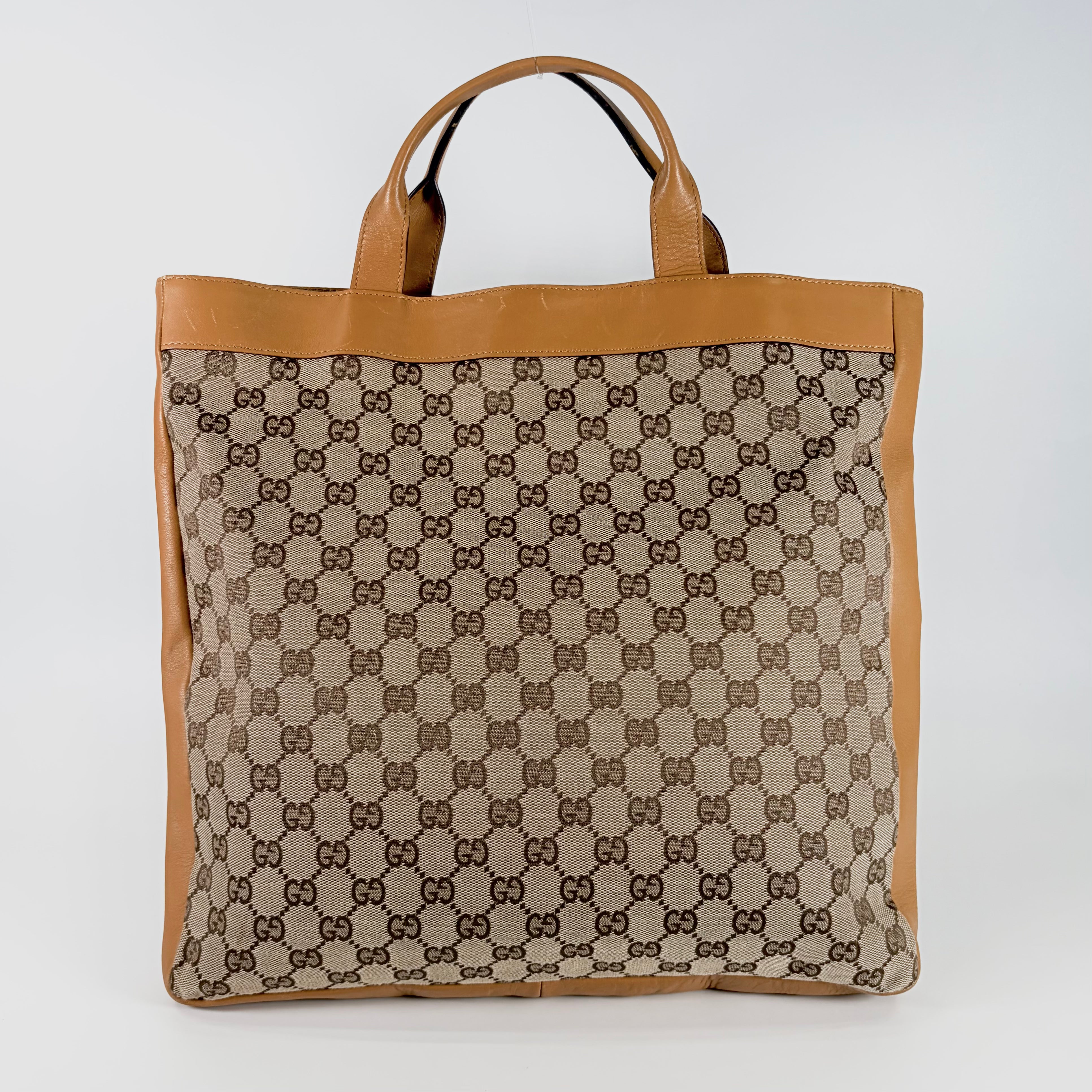 2605 secondhand GUCCI Tote Bag Vertical WG Pattern Jackie metal fittings