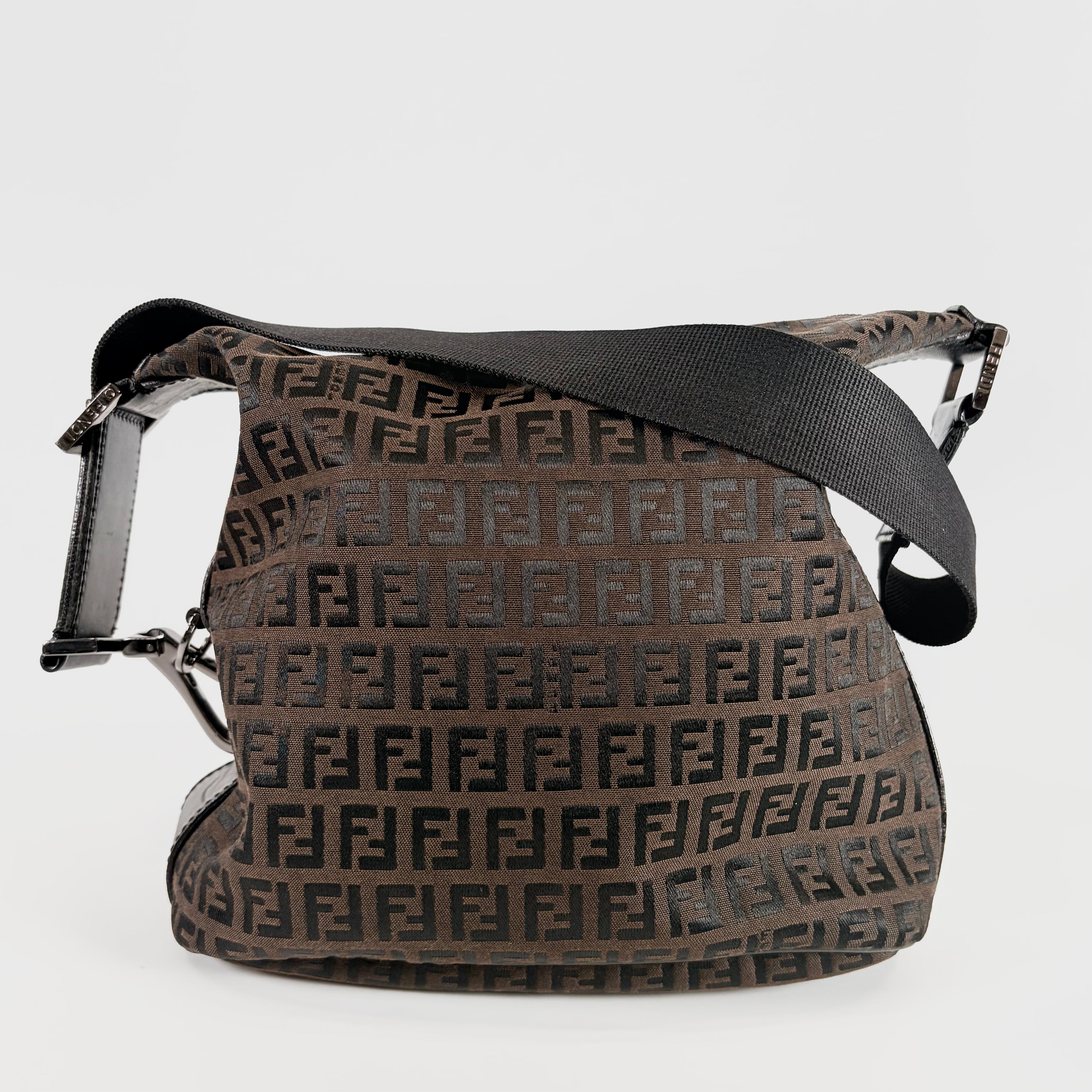 2603 secondhand FENDI Shoulder bag Zucchino Pattern shoulder bag / Crossbody Bag