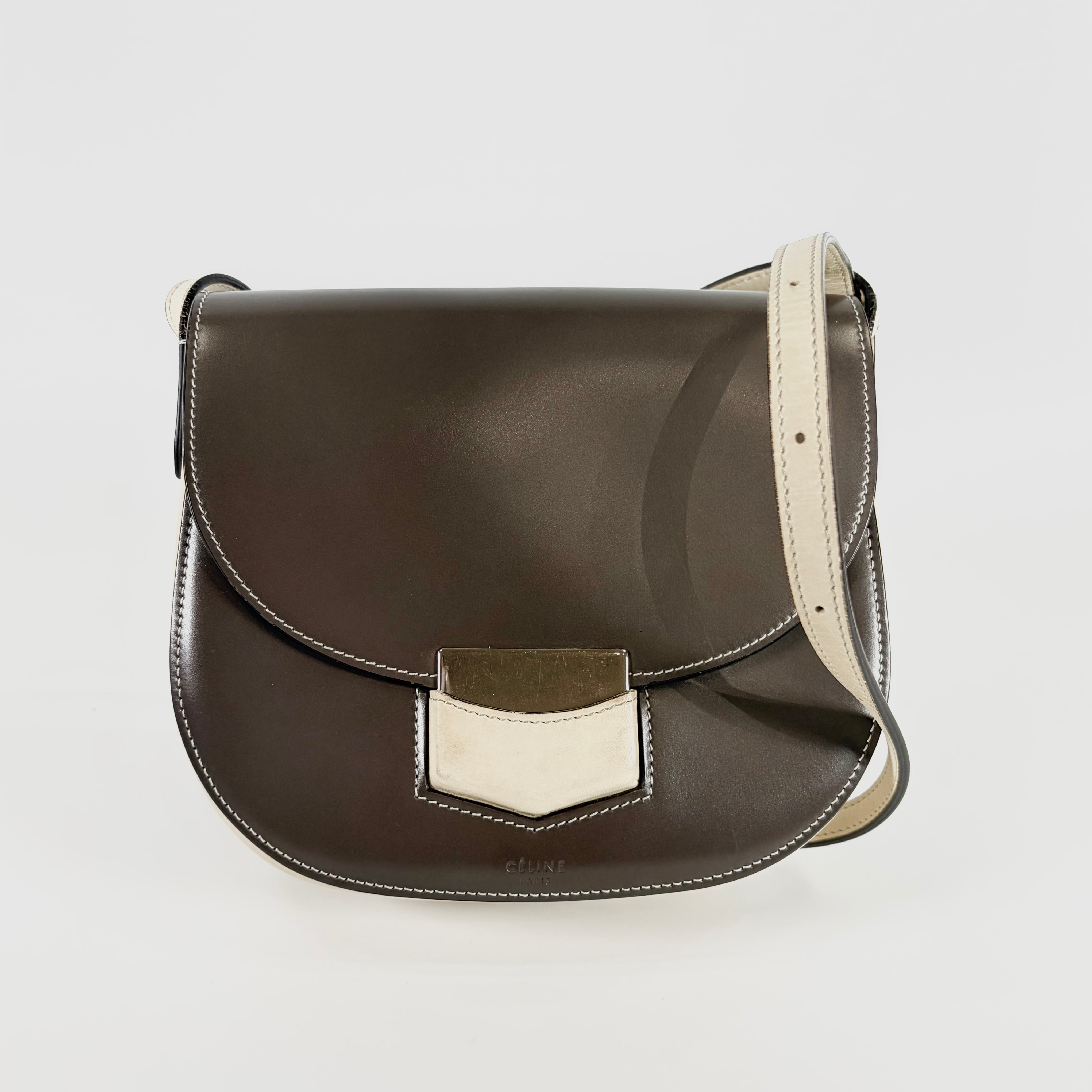 2604 secondhand CELINE brand bag Trotter Brown