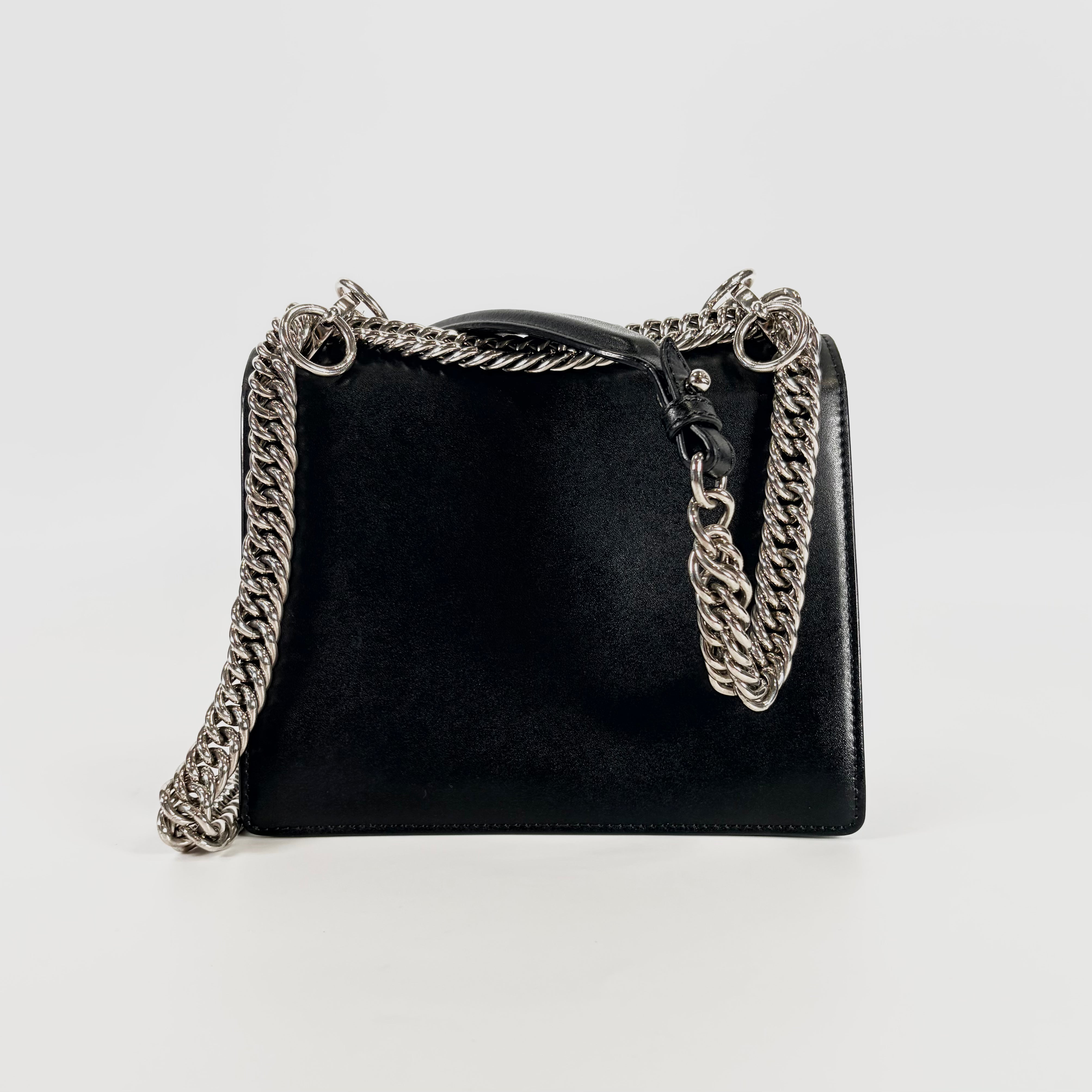 2605 secondhand FENDI Chain Shoulder Bag Canai surface