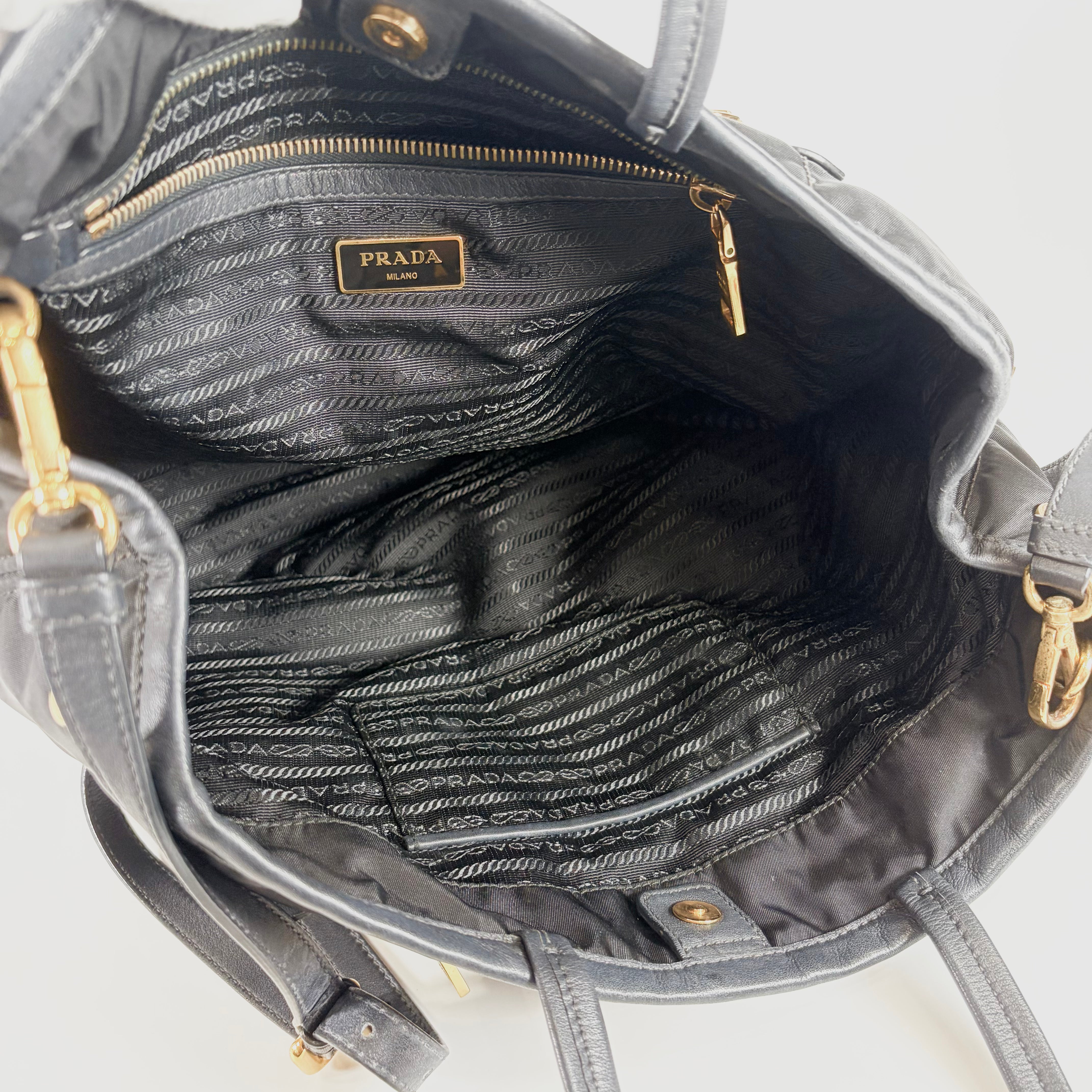2606 secondhand PRADA nylon 2Way bag