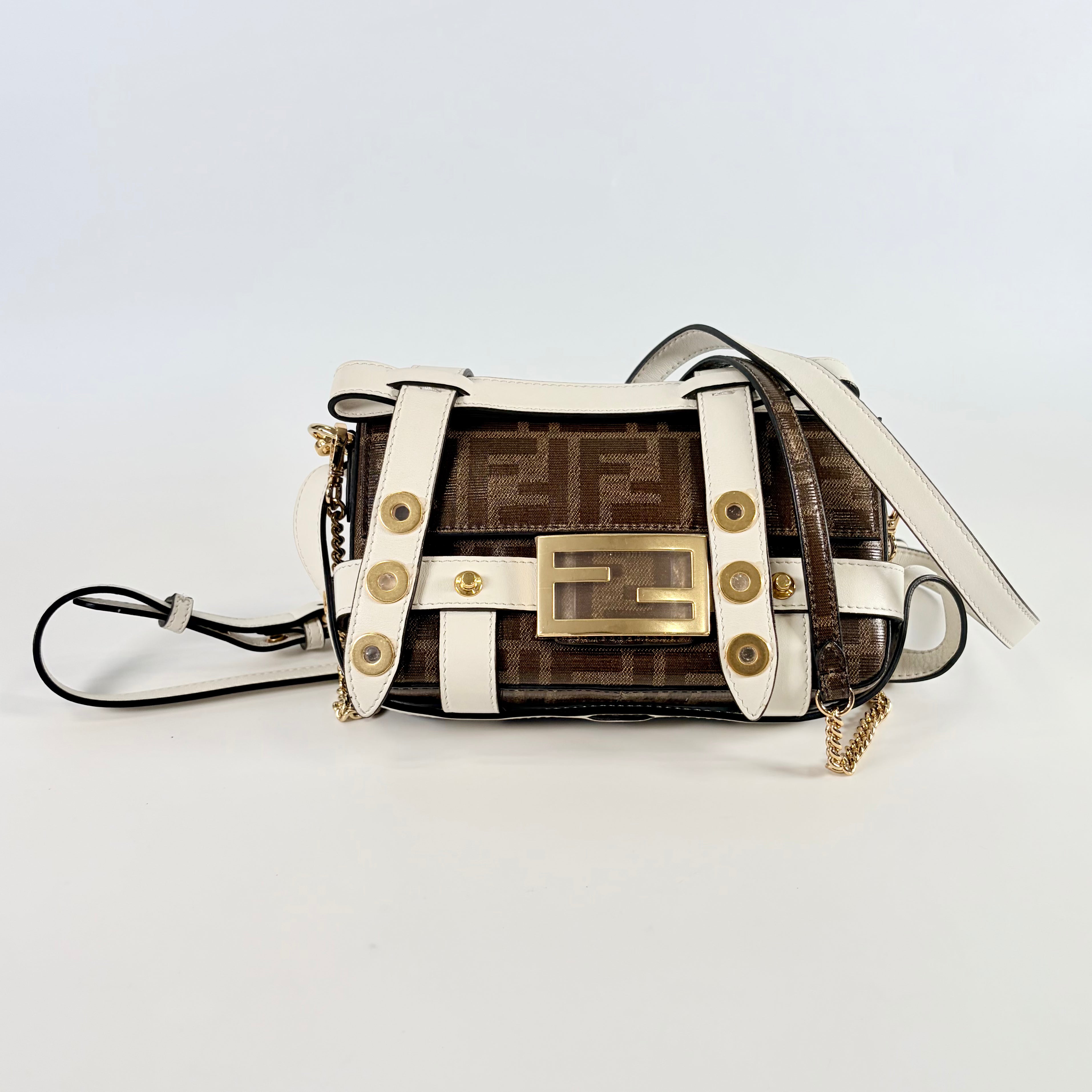 2606 secondhand FENDI 3WAY shoulder Zucca