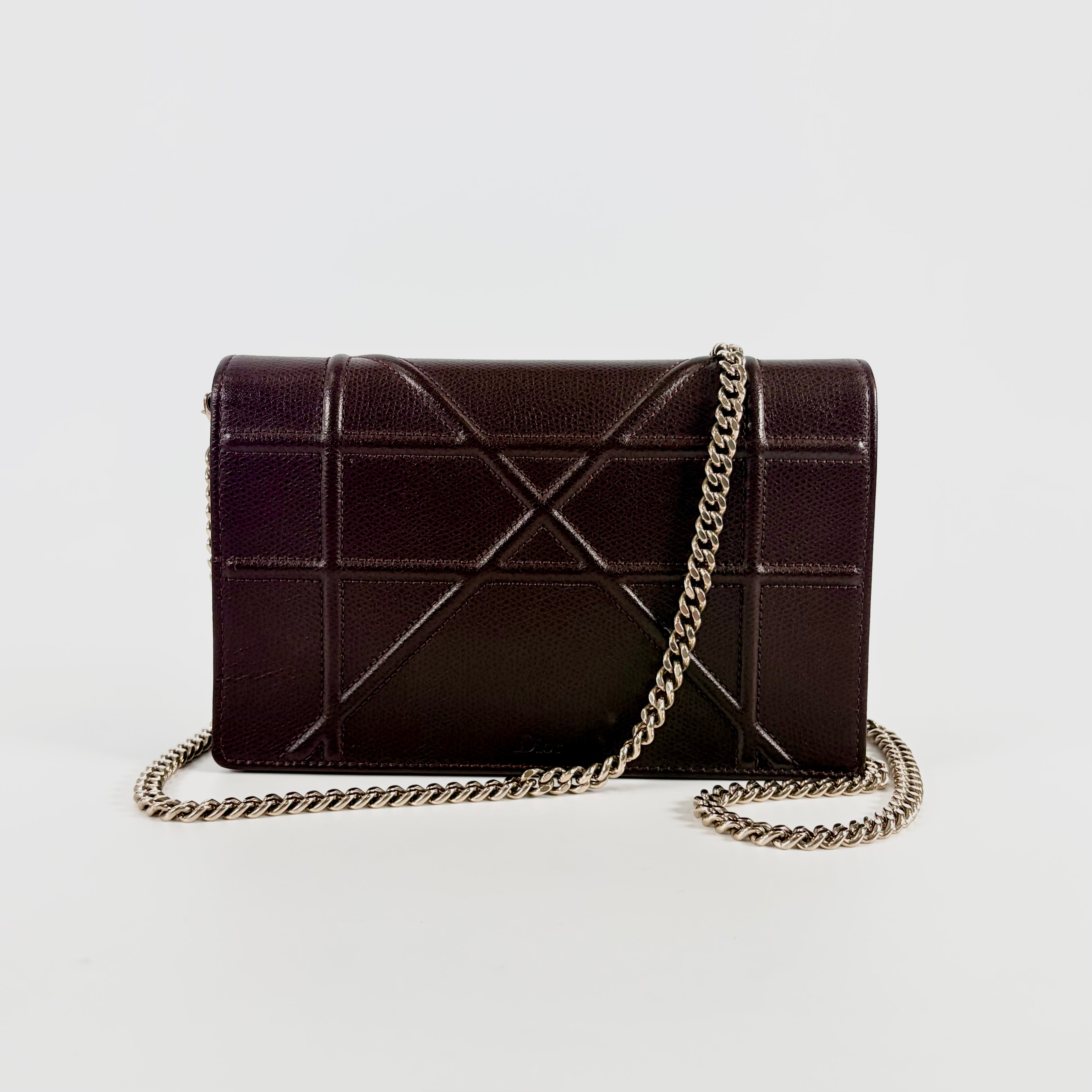 Christian Dior Diorama Leather Chain Shoulder Bag