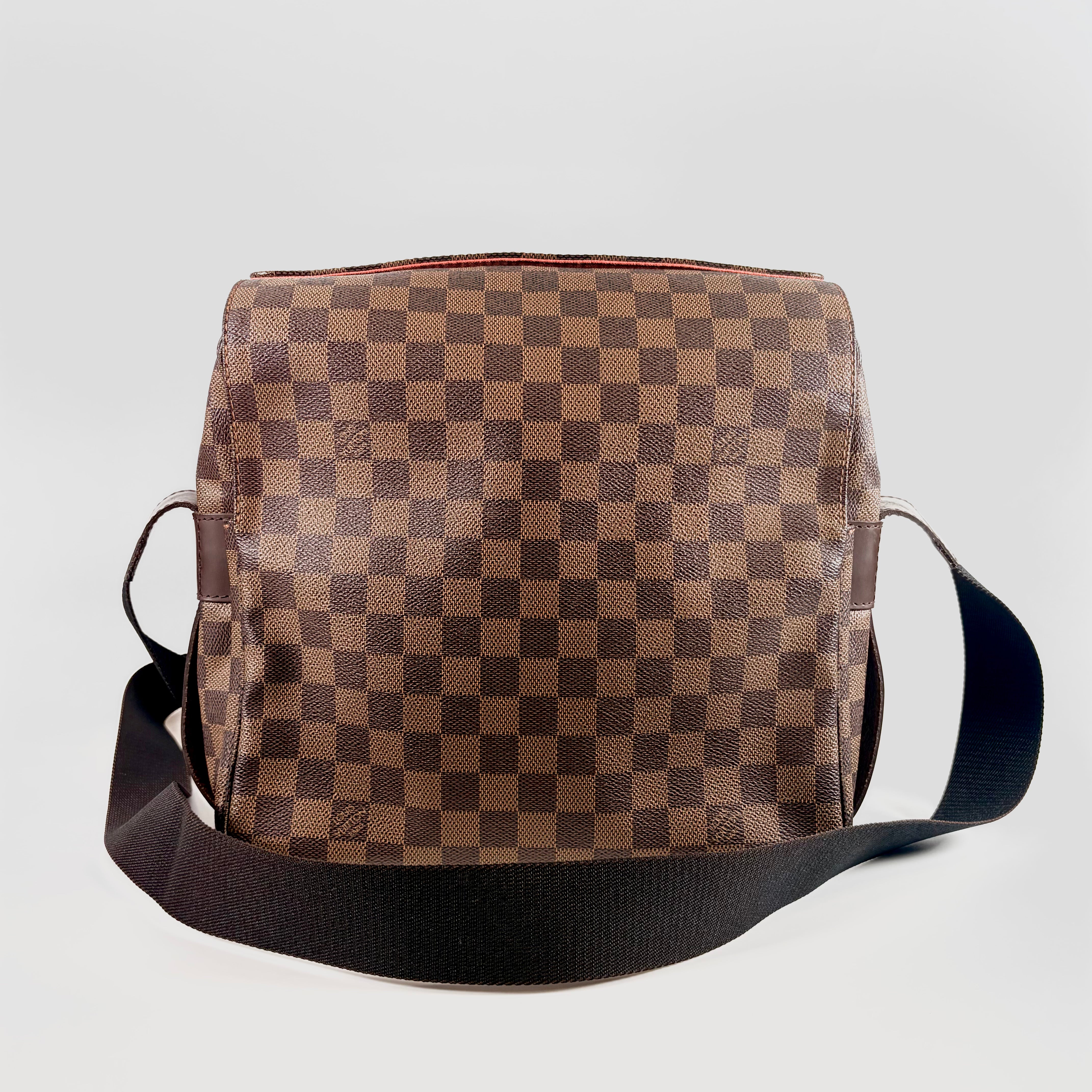 2607 secondhand LV Damier Naviglio N45255 SR1003 Brown