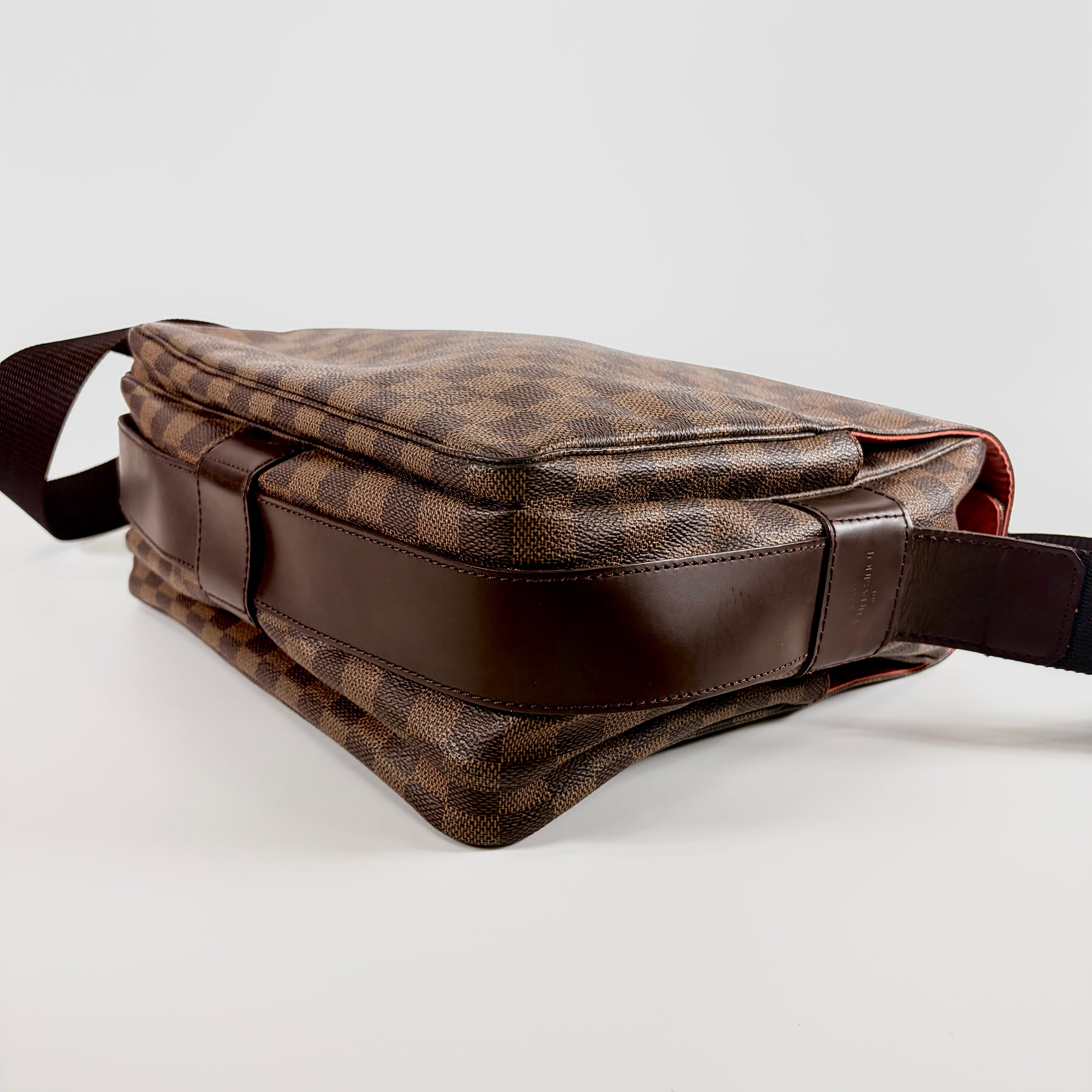 2607 secondhand LV Damier Naviglio N45255 SR1003 Brown