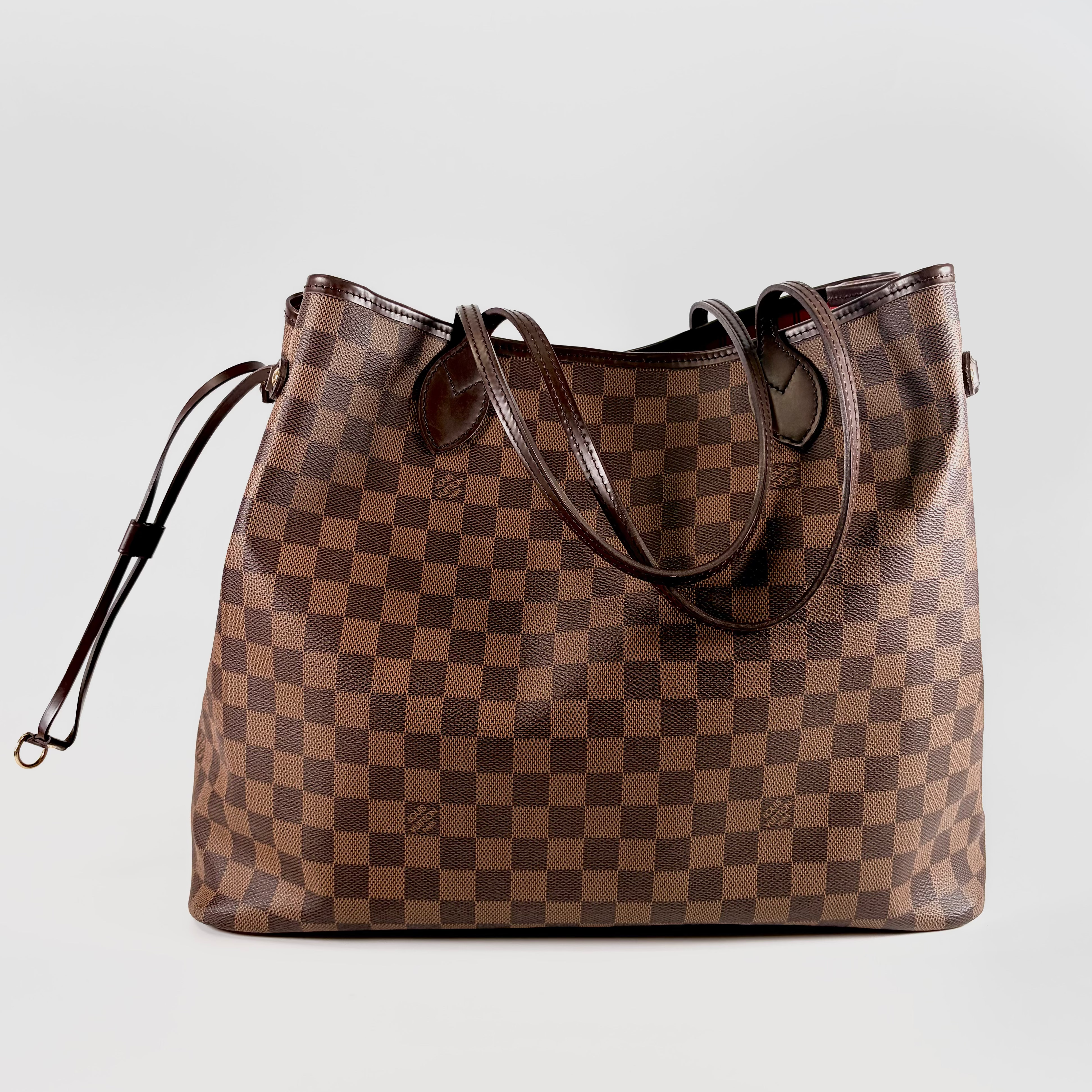 2607 secondhand LV Damier Neverfull GM N51106 TH0068 Brown
