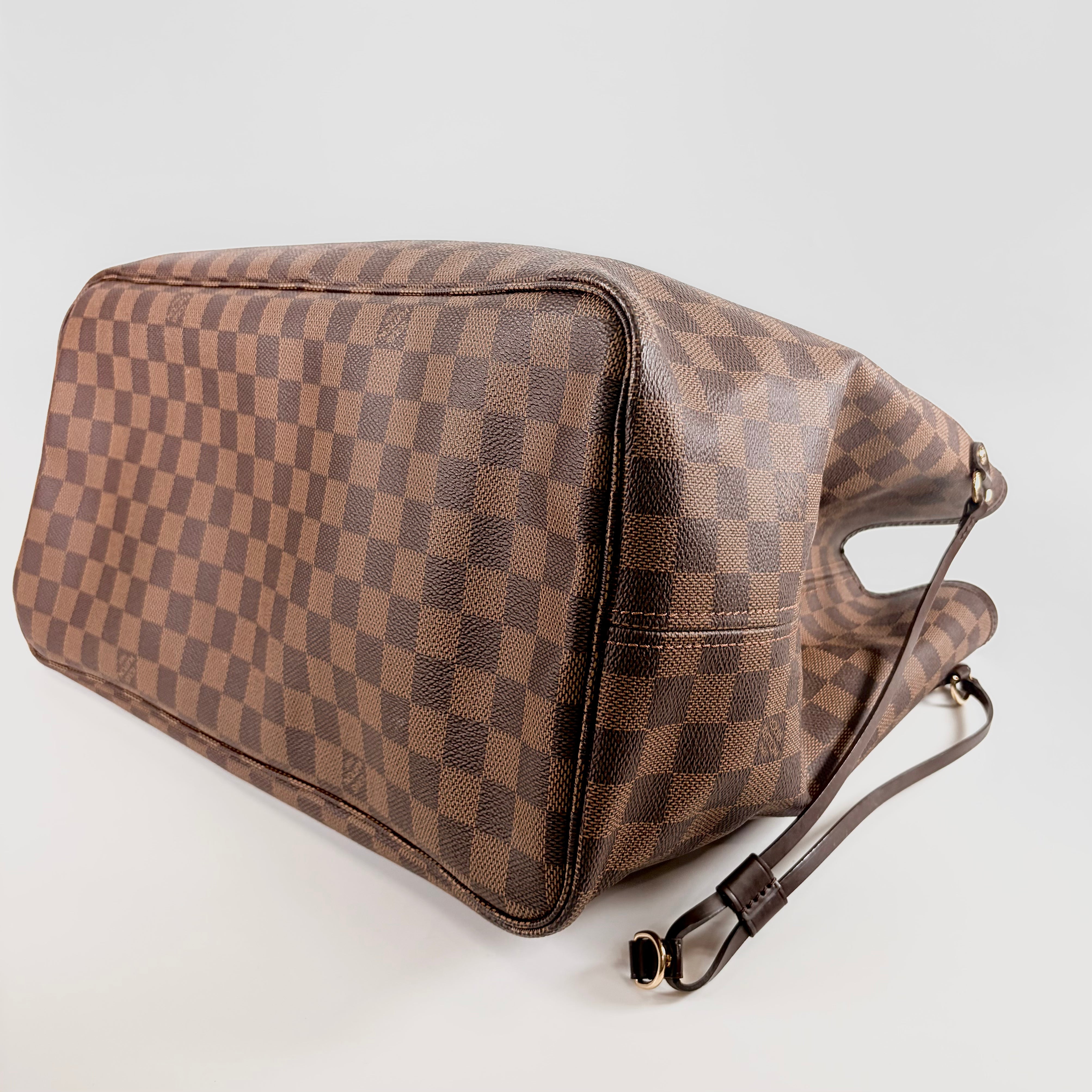 2607 secondhand LV Damier Neverfull GM N51106 TH0068 Brown