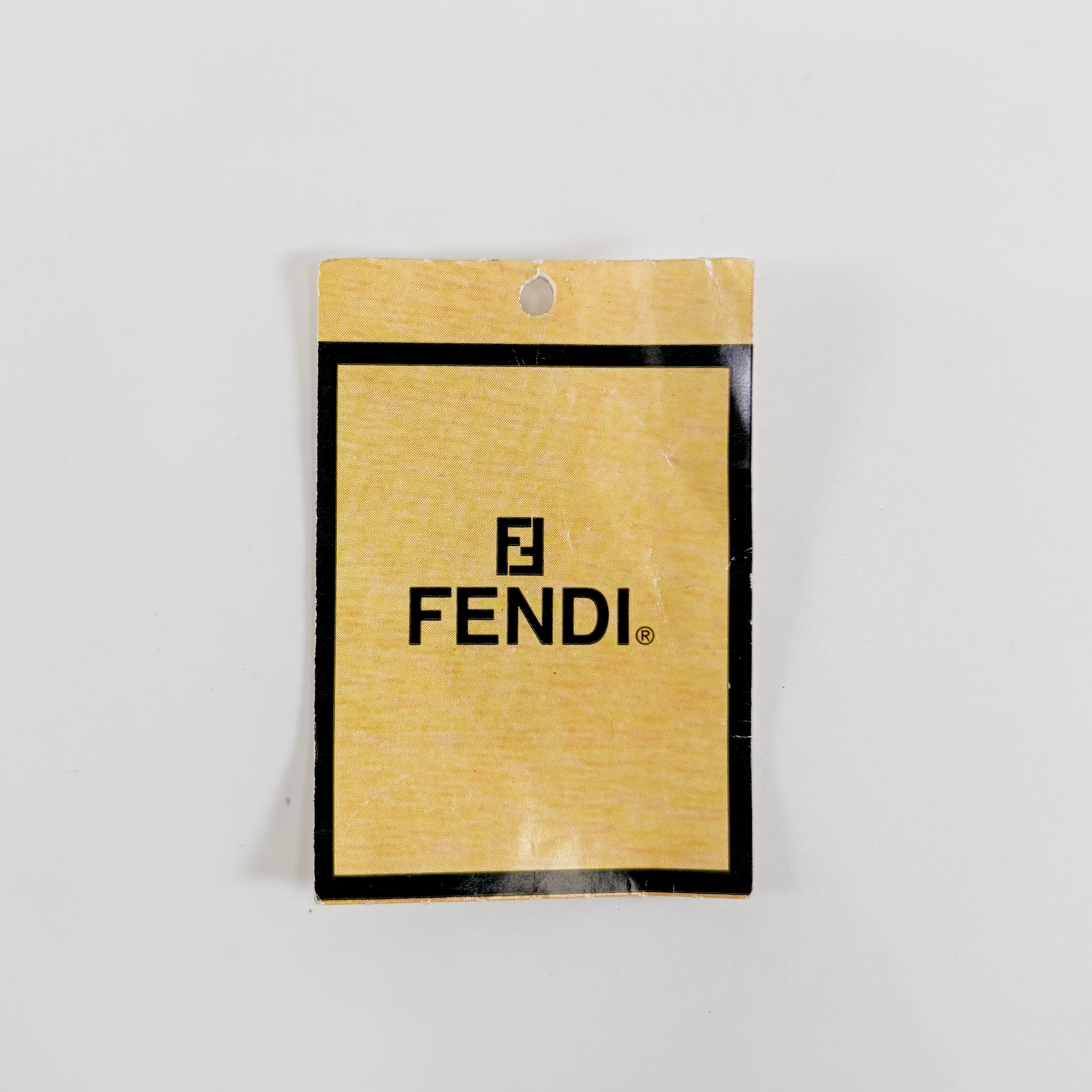 2607 secondhand FENDI brand bag accessories pouch Navy 49