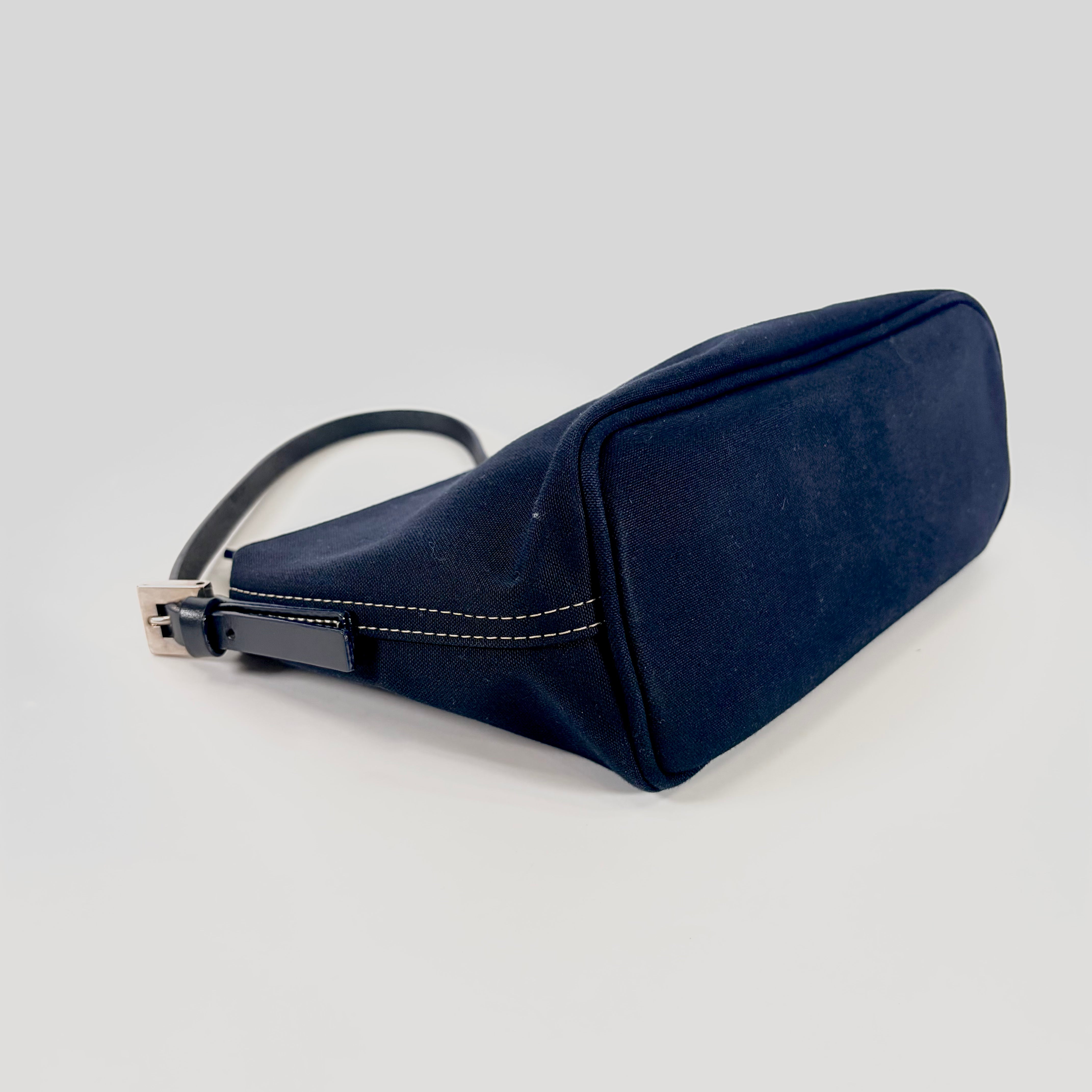 2607 secondhand FENDI brand bag accessories pouch Navy 49