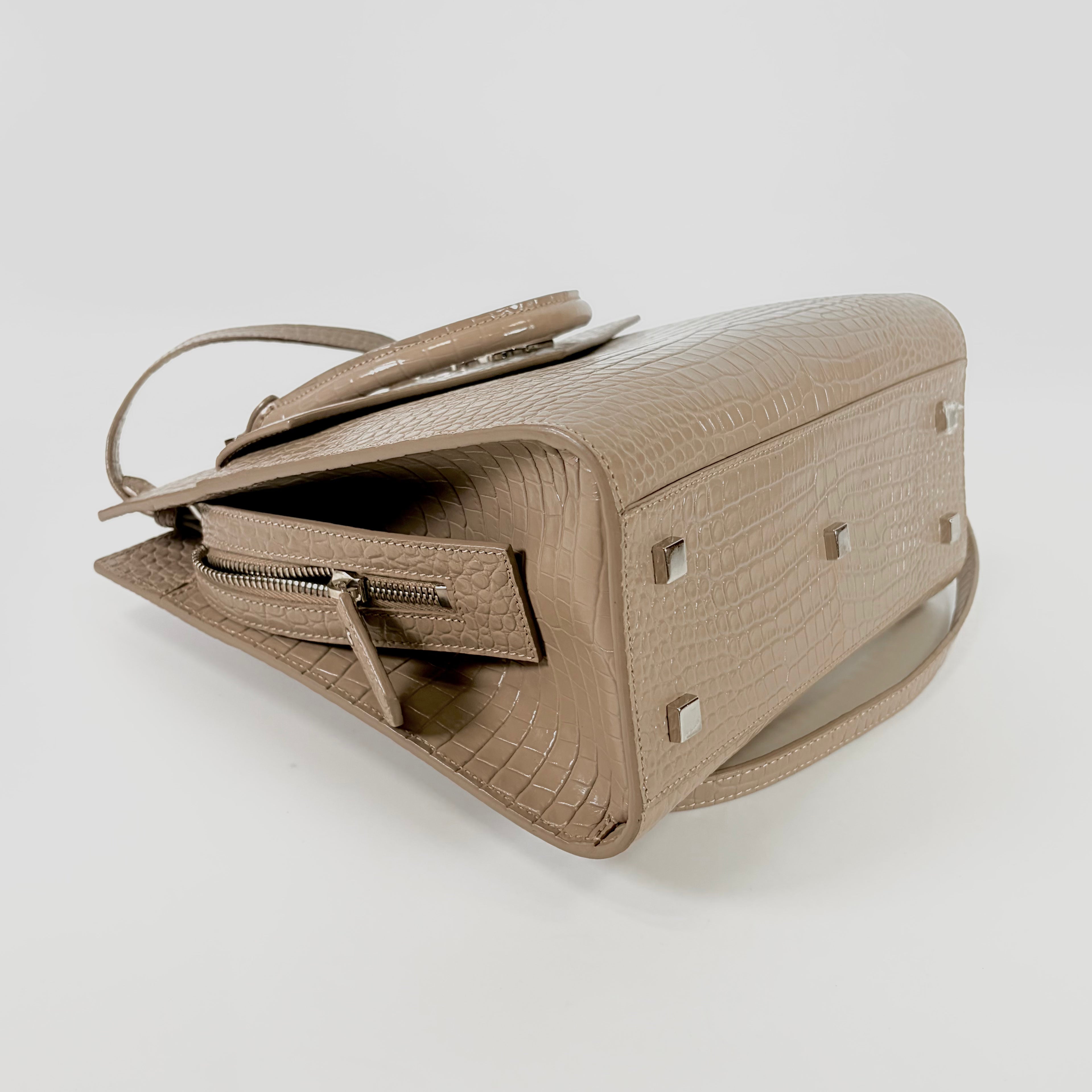 2607 secondhand SAINTLAURENT up down Embossed beige