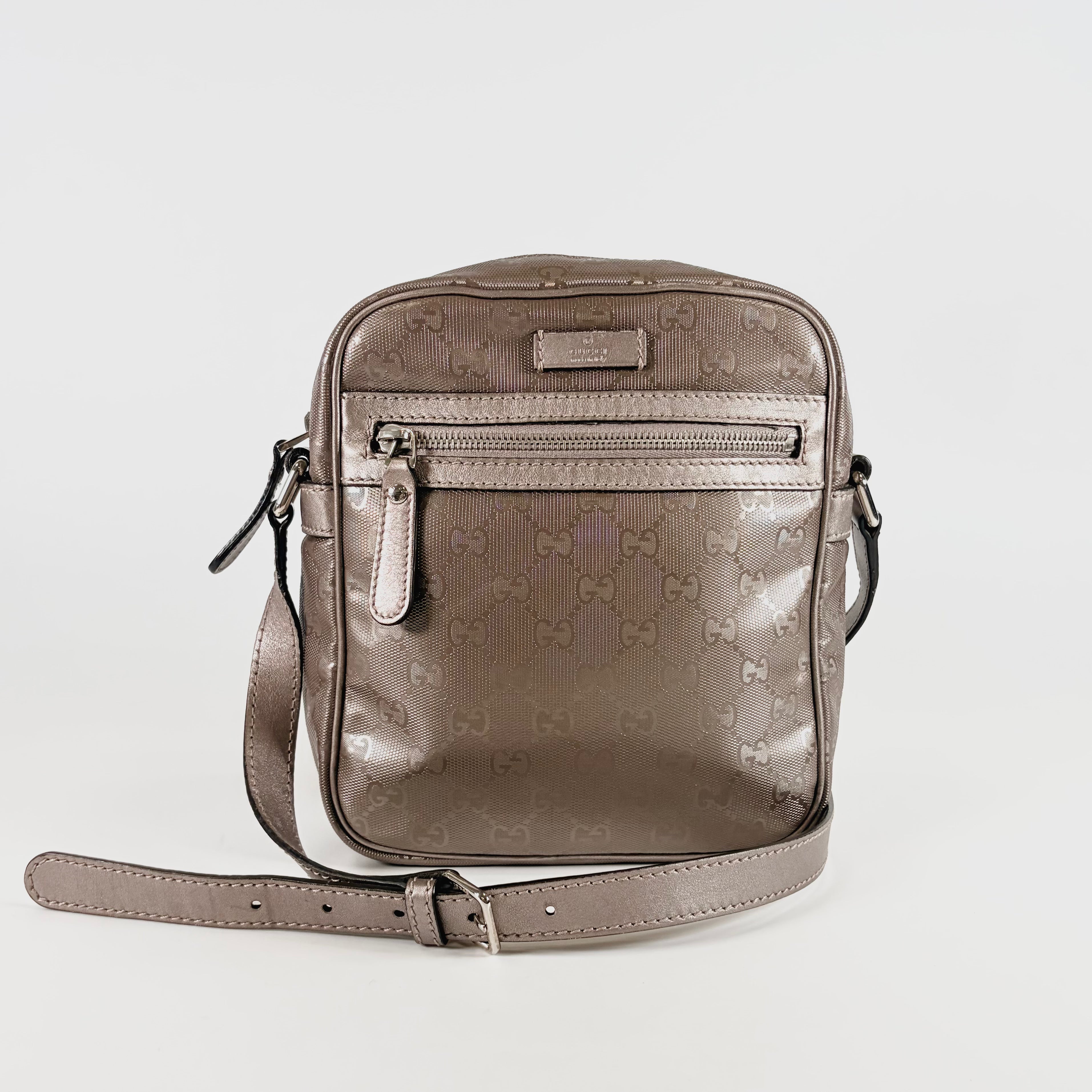 2607 secondhand GUCCI 233268 Shoulder bag Brown GG Imprime 525040