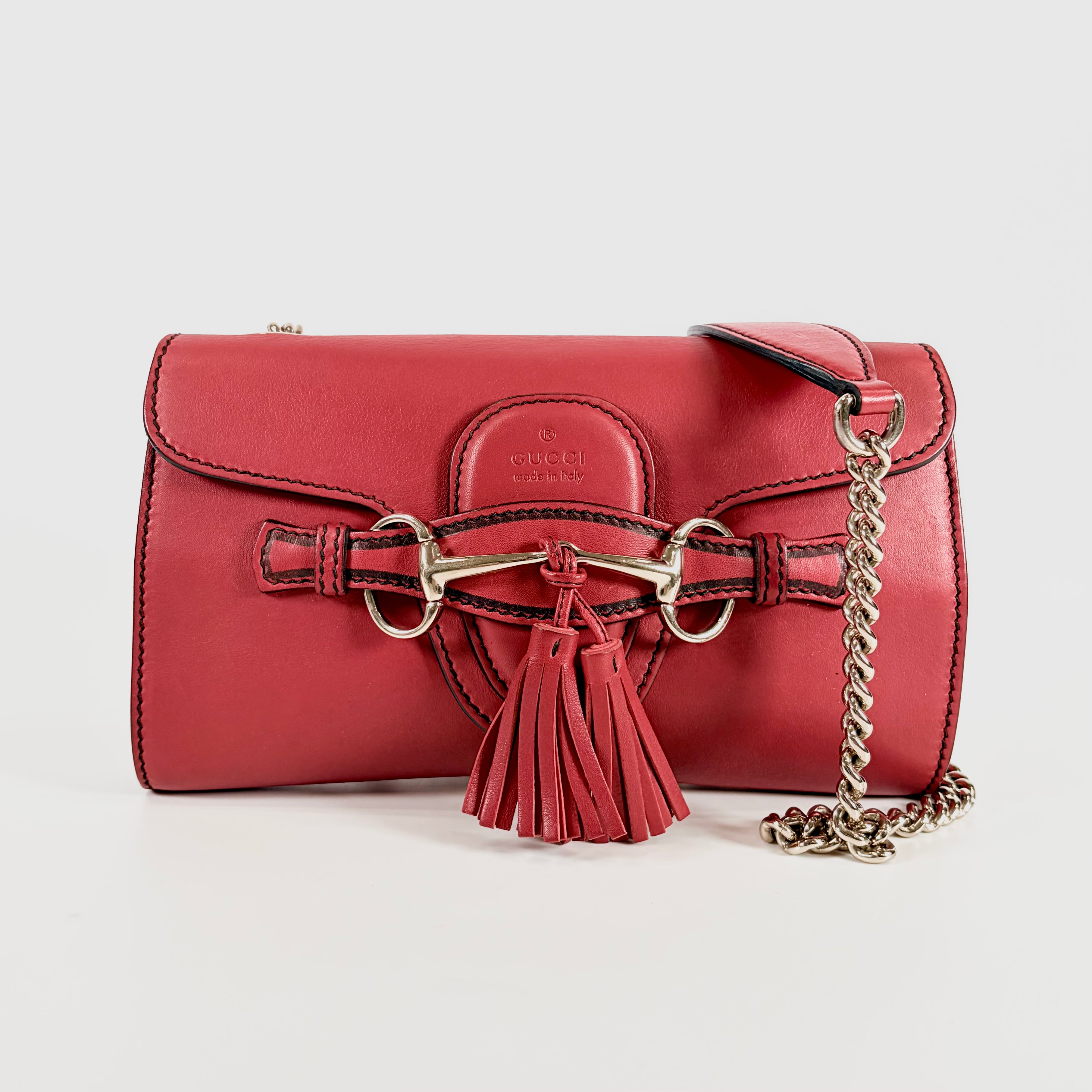2506 GUCCI PVC Coated Canvas Shoulder Bag Red Beige/Multicolor