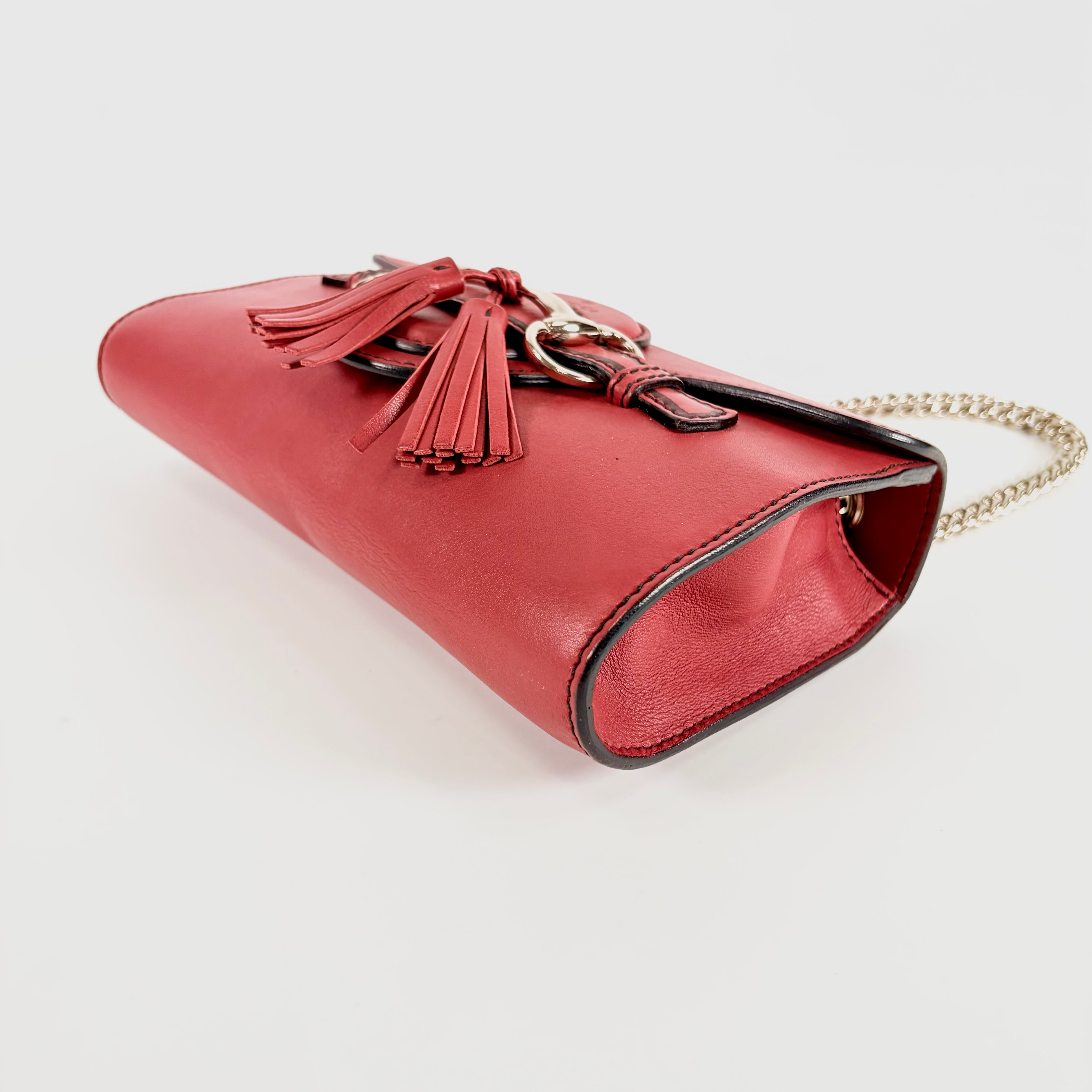 2506 GUCCI PVC Coated Canvas Shoulder Bag Red Beige/Multicolor