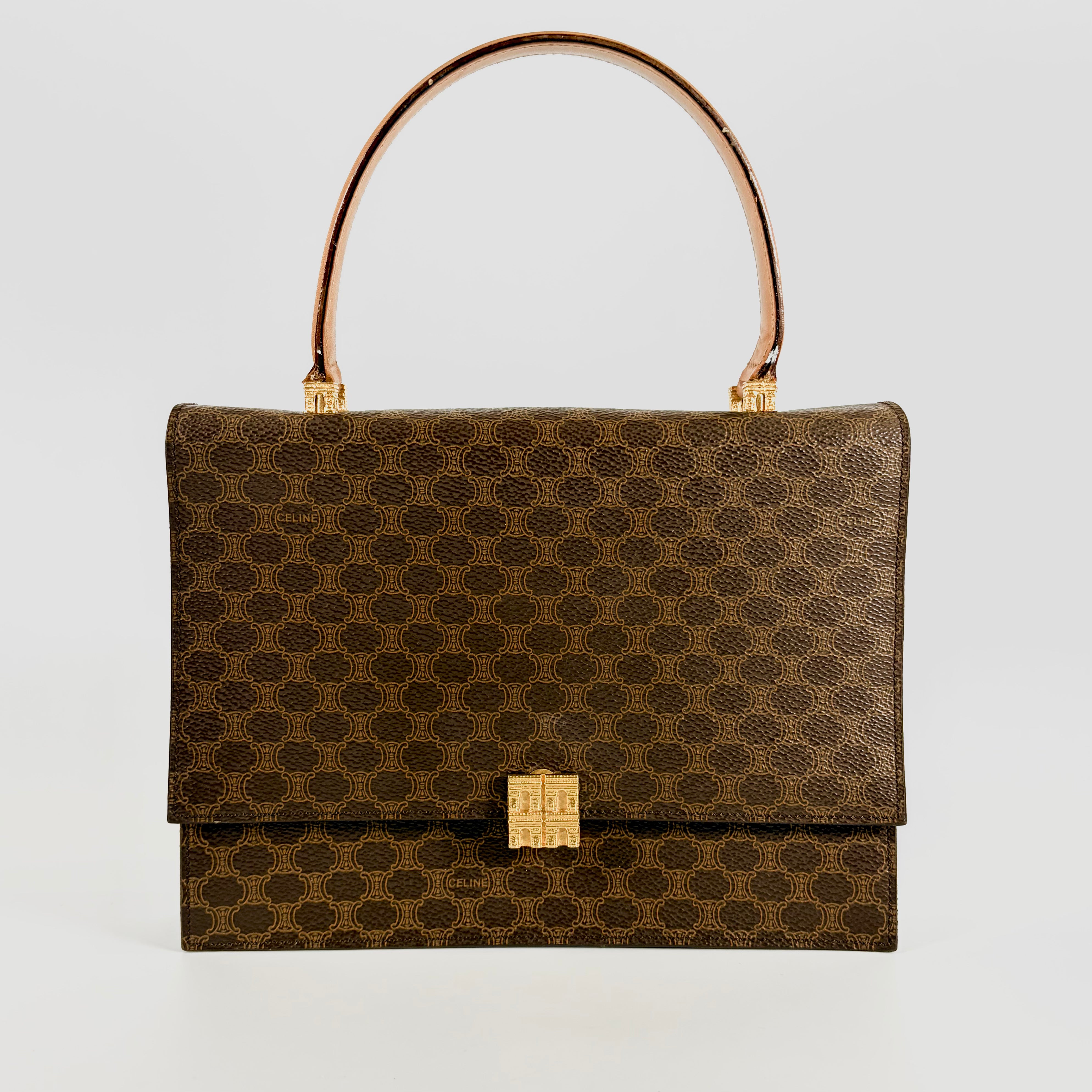 2606 secondhand CELINE hand bag Macadam Pattern