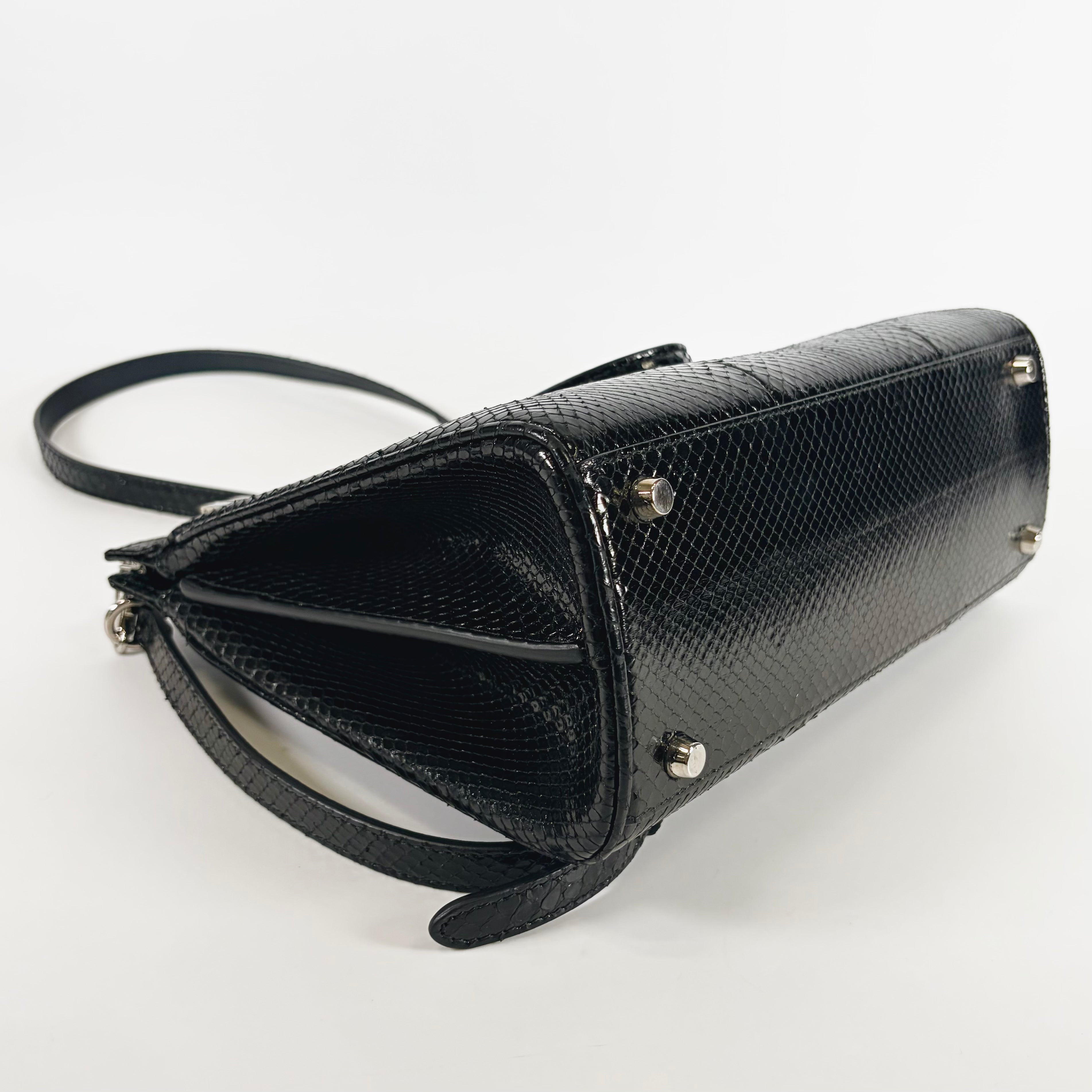2607 secondhand GUCCI Zumi Python 2Way bag