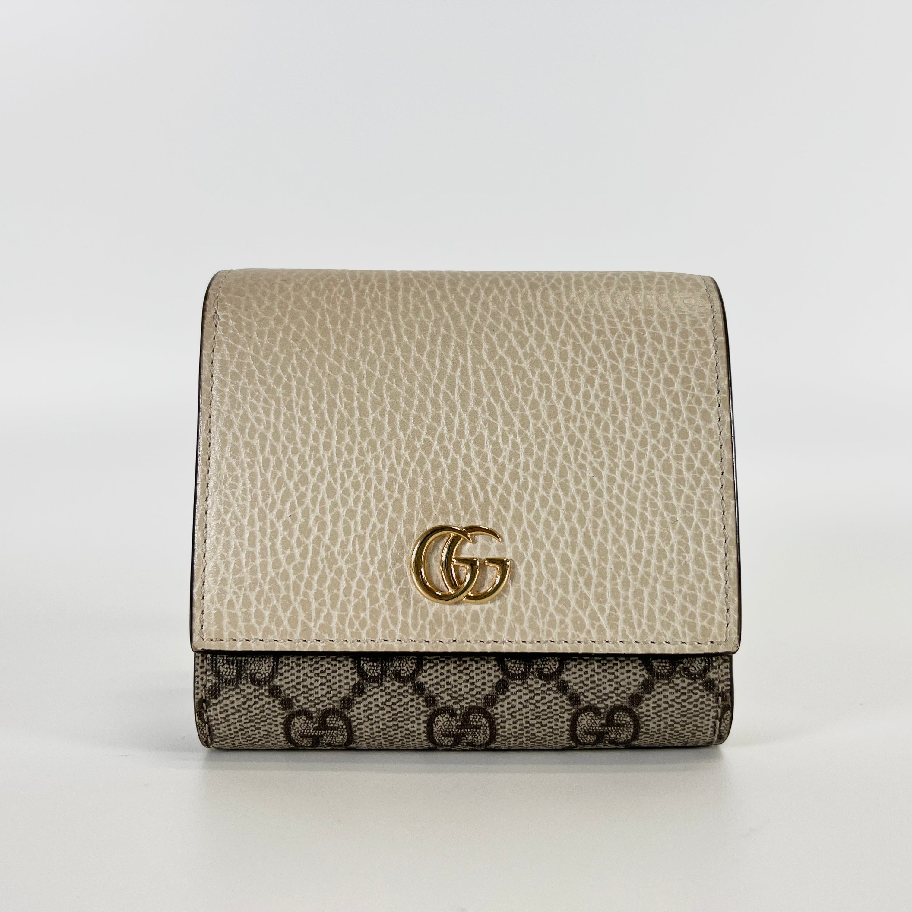 2512 secondhand GUCCI doubleG Bicolor medium Wallet