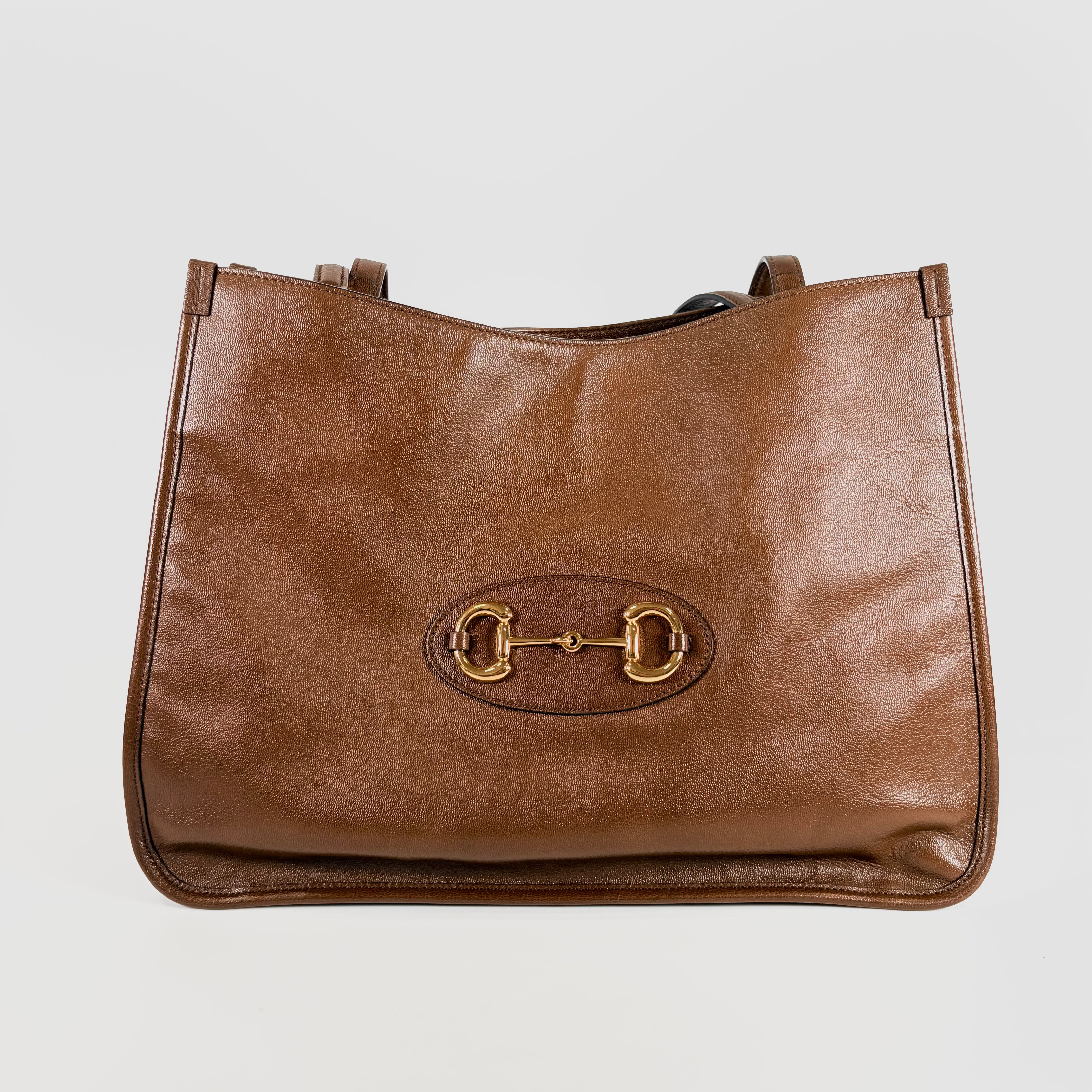 2607 secondhand GUCCI Horsebit hand bag
