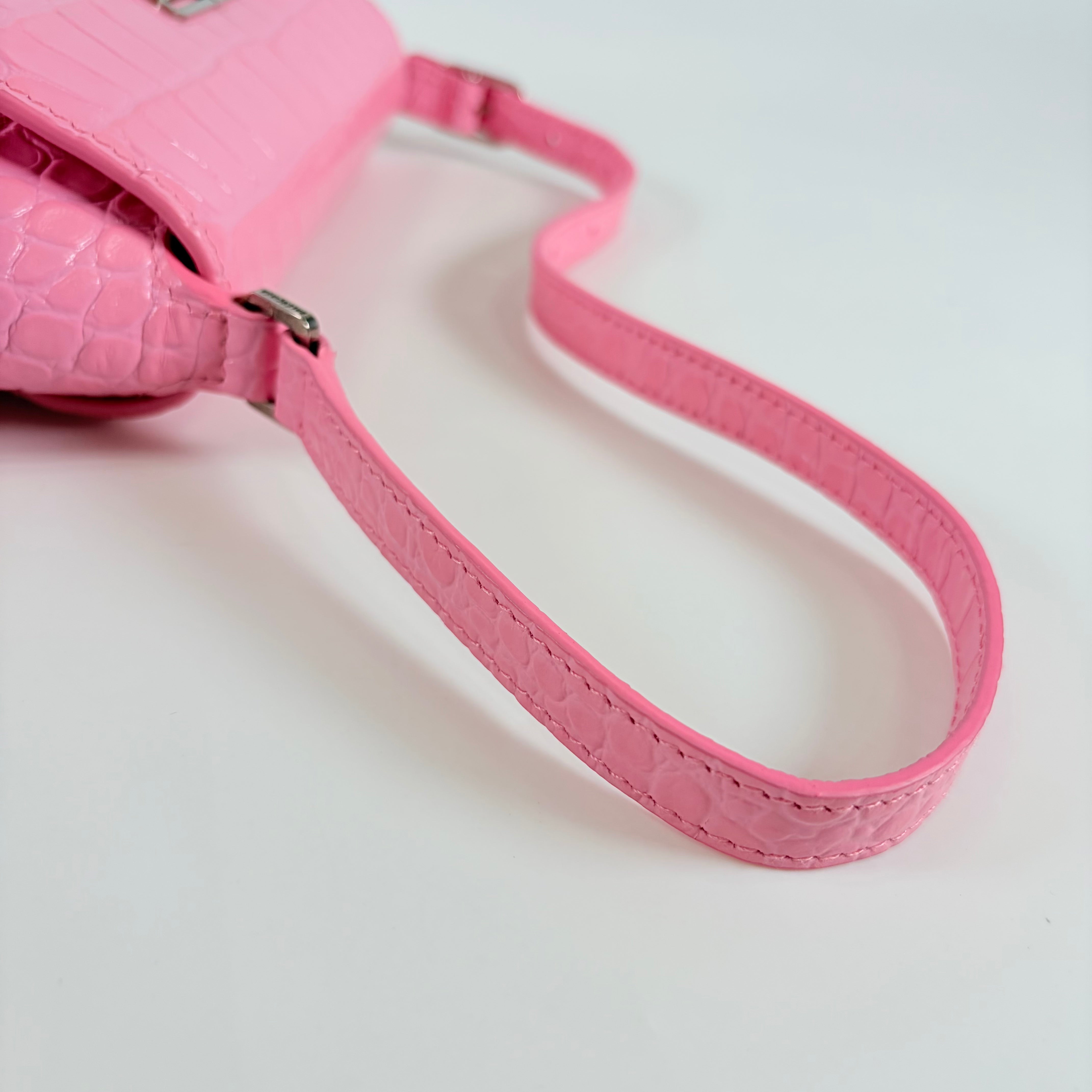2607 secondhand BALENCIAGA 6956452108X5812 XX Crossbody Bag Small pink Kuro