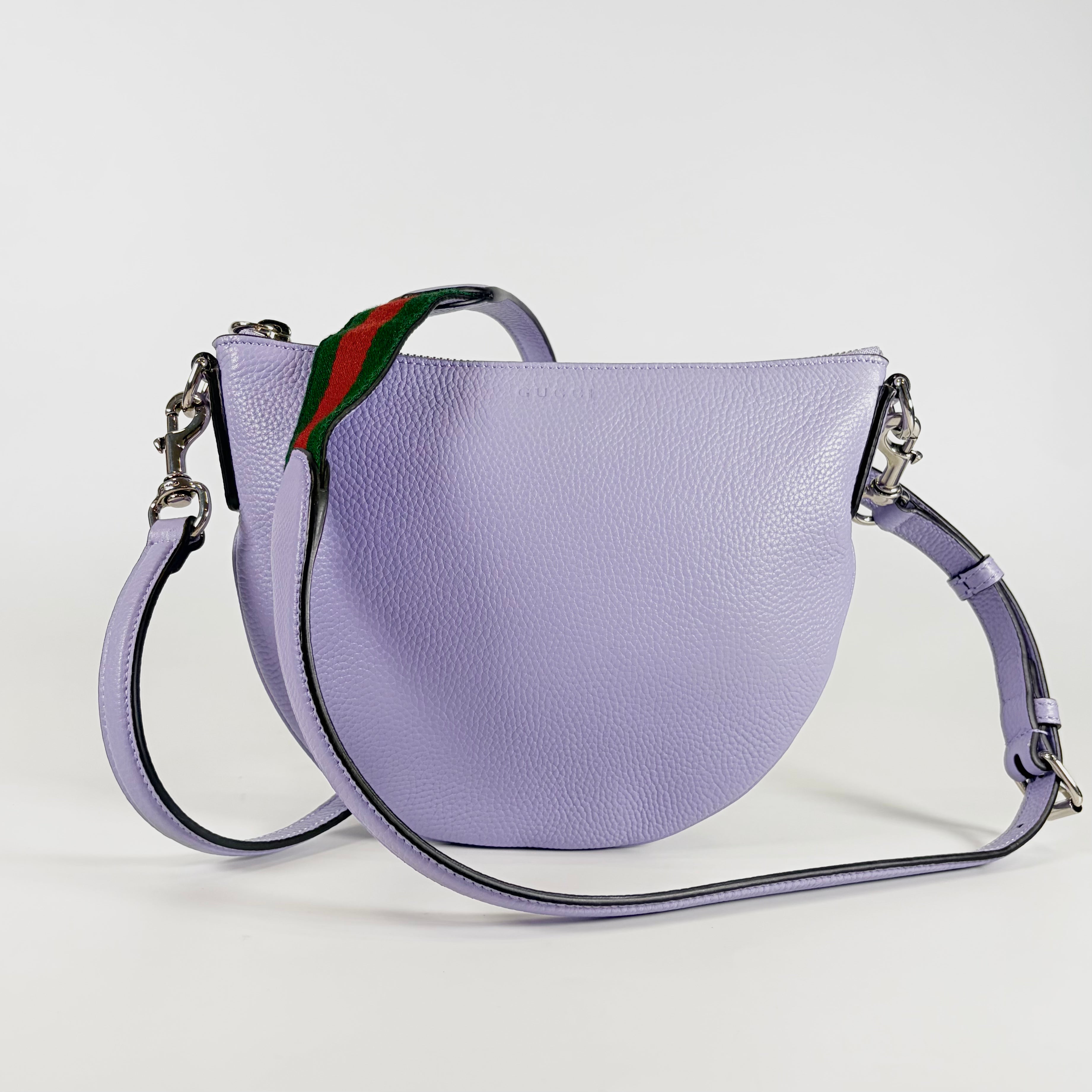 2607 secondhand GUCCI 824529 Shoulder bag purple leather