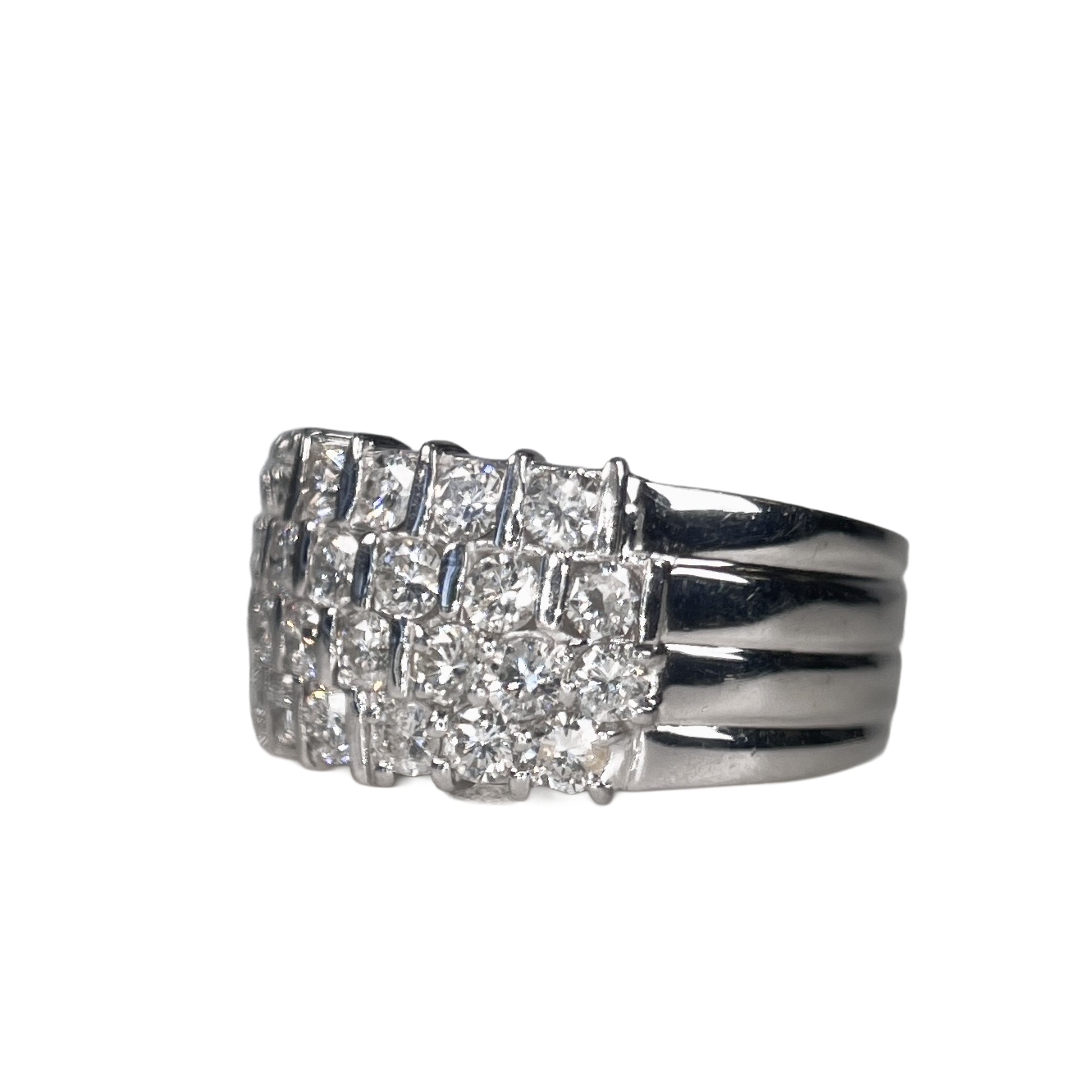 2603 secondhand Pt900 D1.50ct 11.2g #13.5
