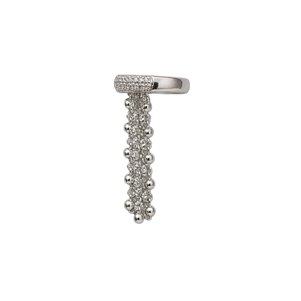 2608 secondhand 750 ring D0.95ct 6.6g #12/US6