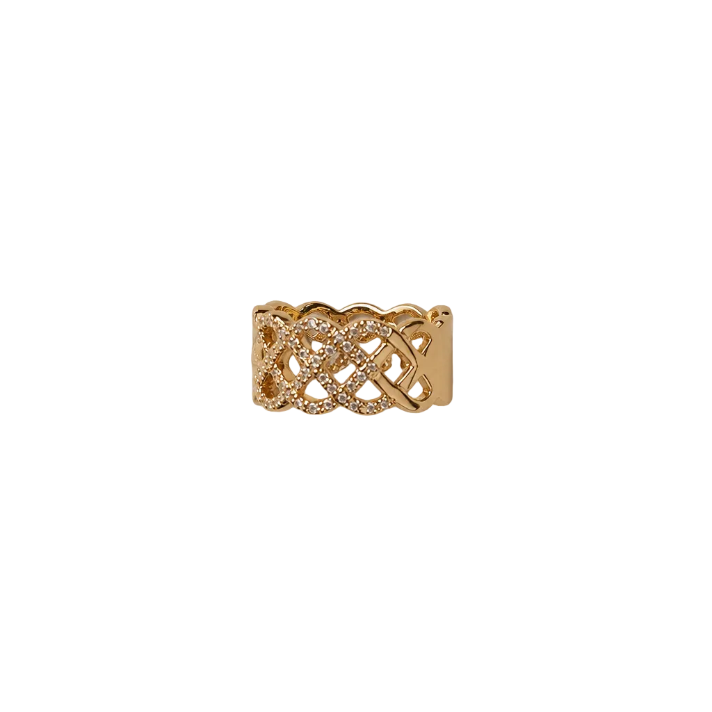 2608 secondhand 750 ring D0.52ct 5.6g #13/US6.5