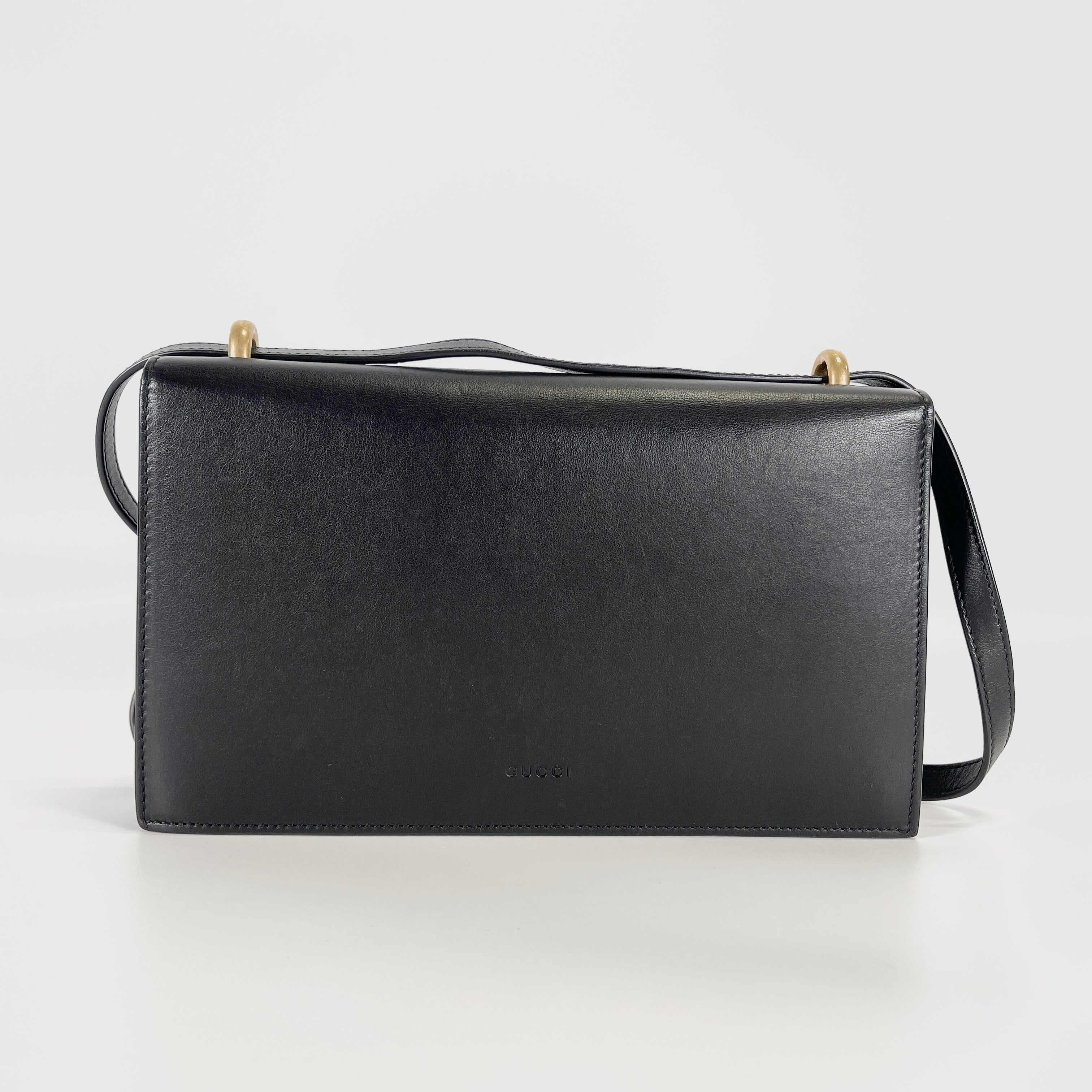 2601 GUCCI bag Shoulder bag 432680/GG Marmont / limited black × white leather