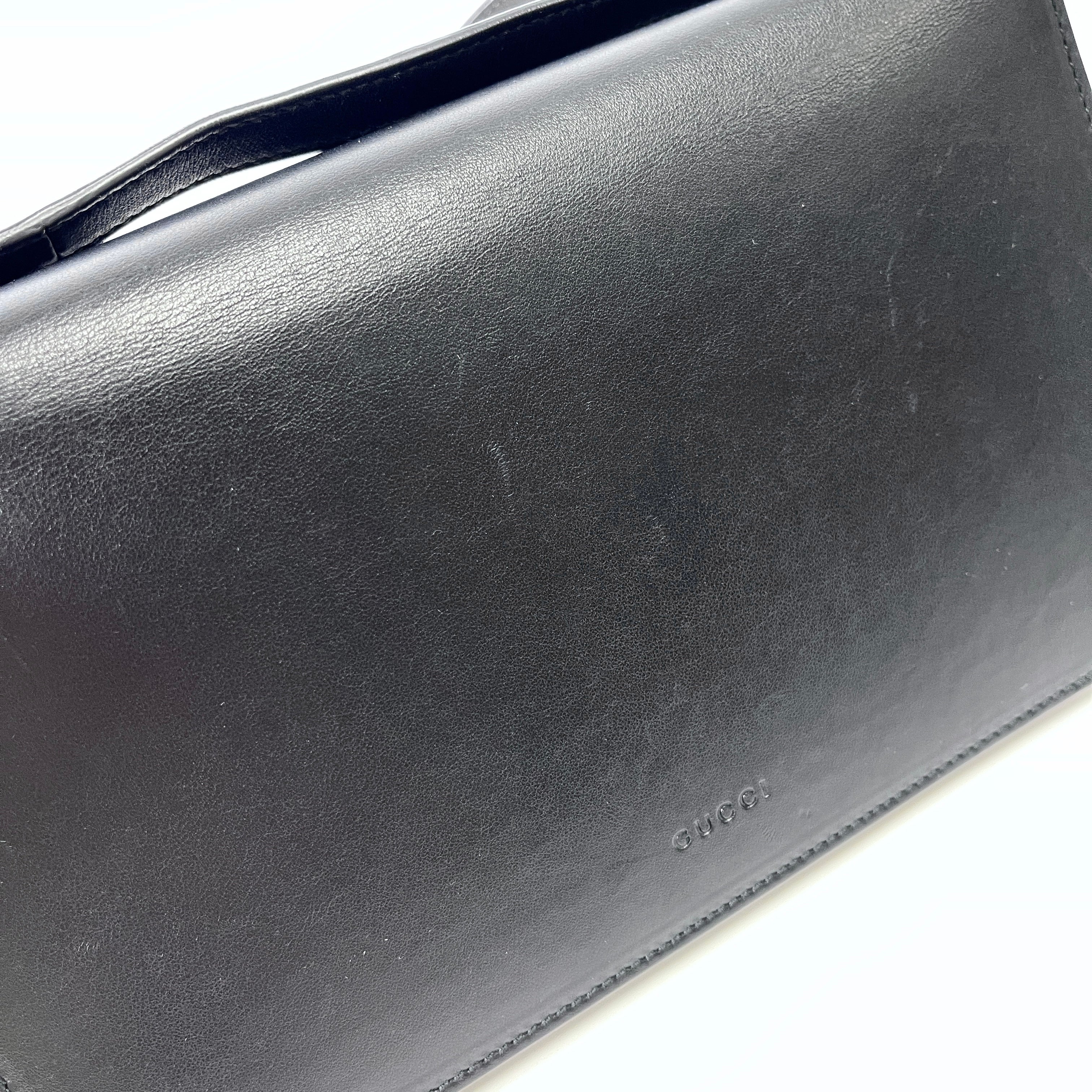2601 GUCCI bag Shoulder bag 432680/GG Marmont / limited black × white leather