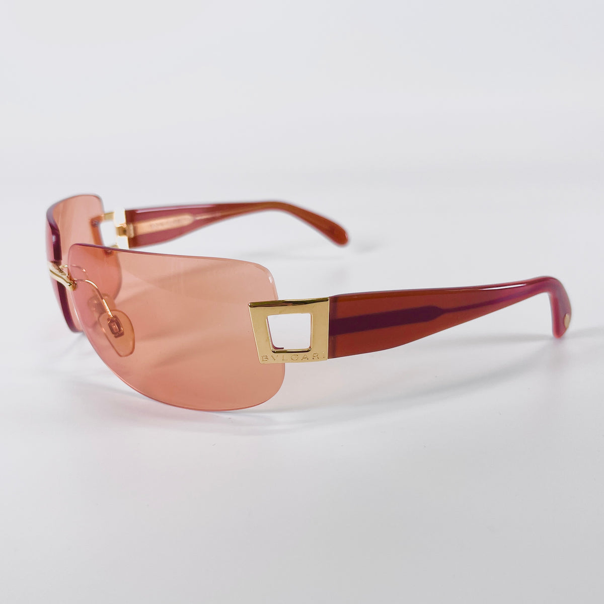 2606 secondhand BVLGARI sunglasses 612 101/74 Brown case 57