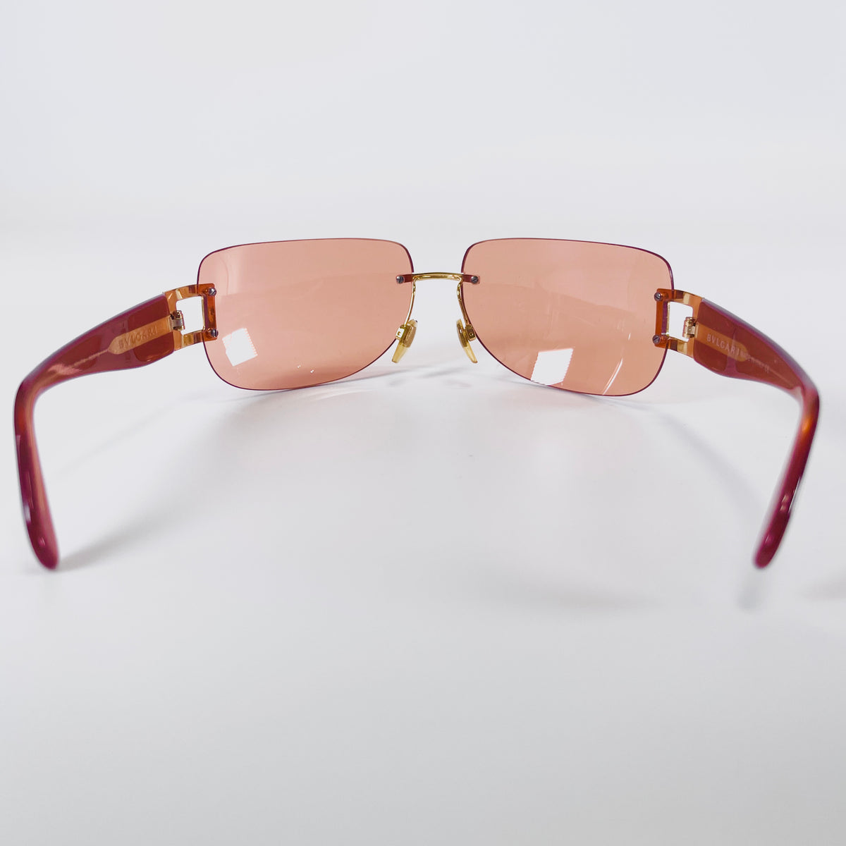 2606 secondhand BVLGARI sunglasses 612 101/74 Brown case 57
