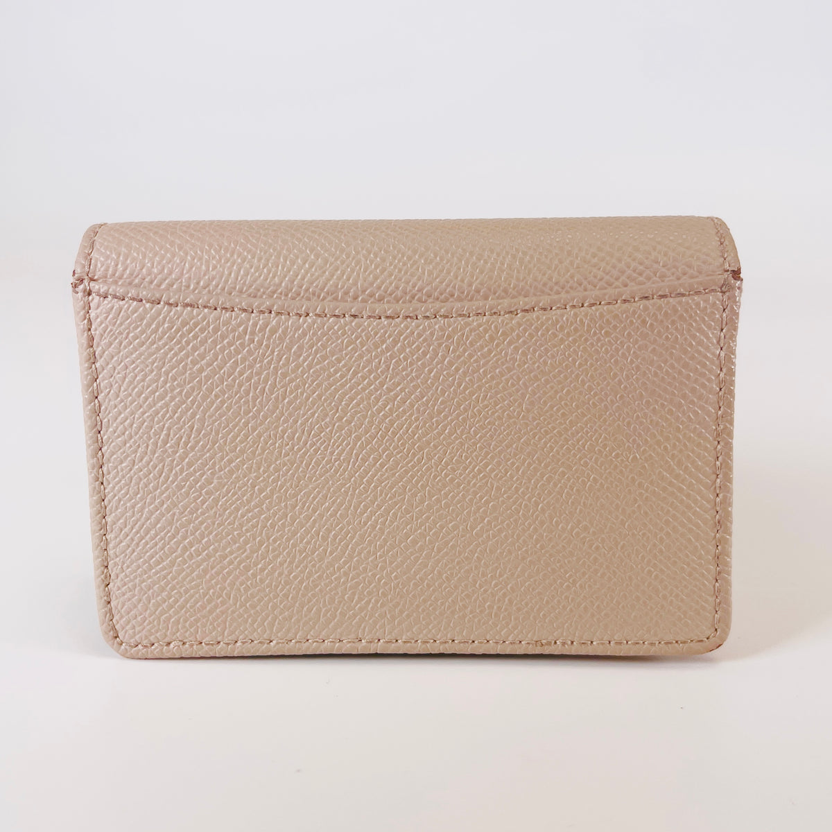 2606 secondhand FRURA Card Case leather Light gray box 14