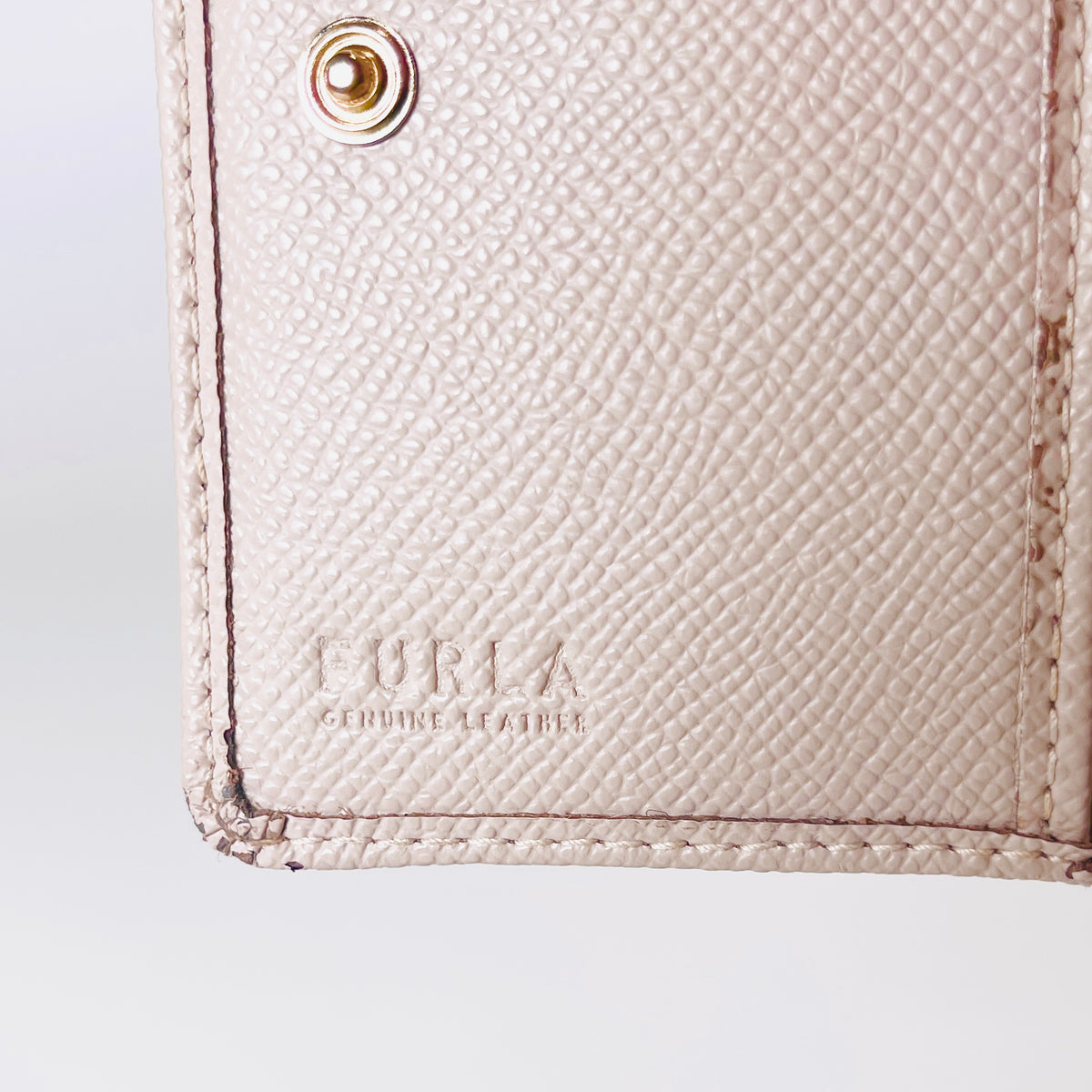 2606 secondhand FRURA Card Case leather Light gray box 14