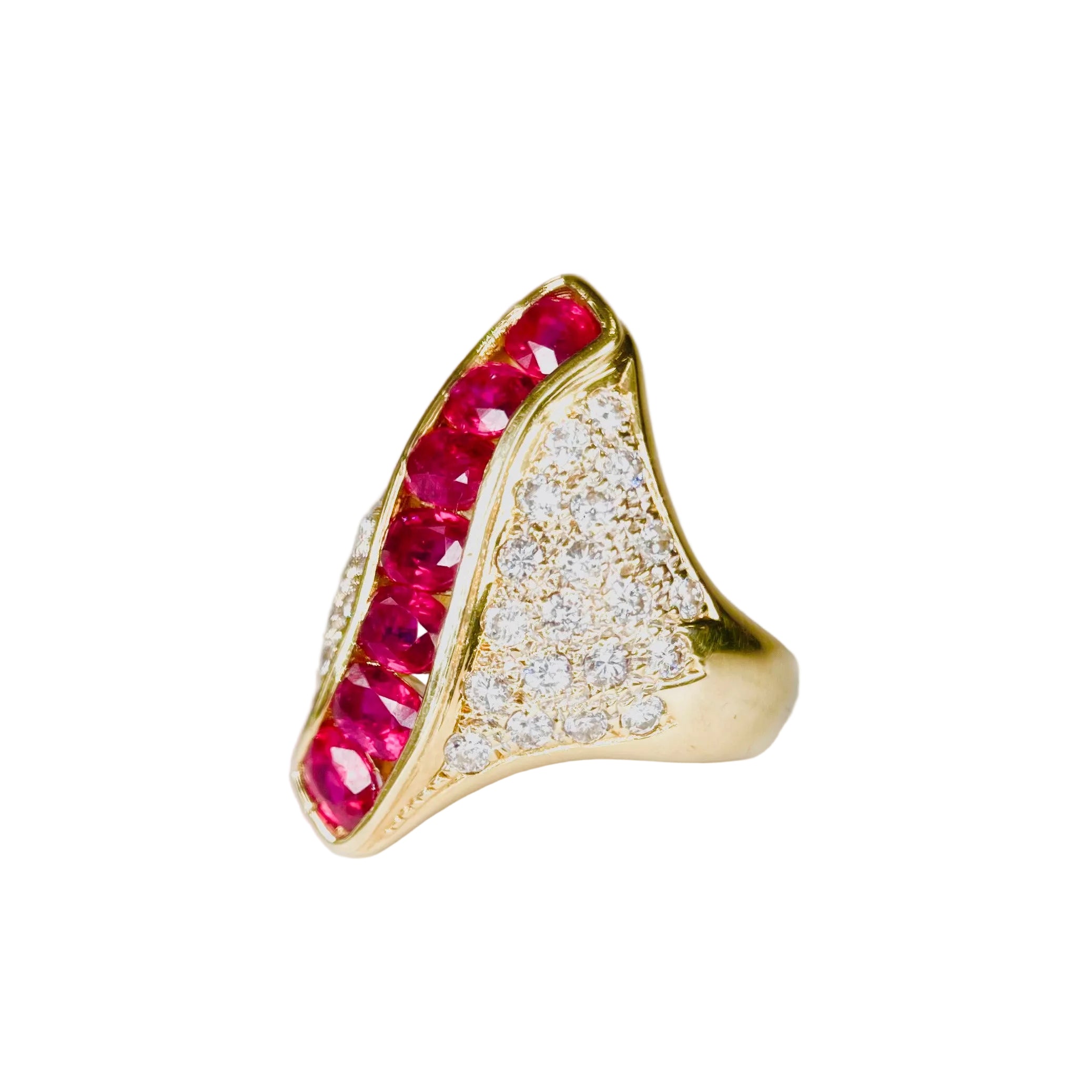 2601 K18 Ring R2.57ct/D1.11ct 12.95g #10