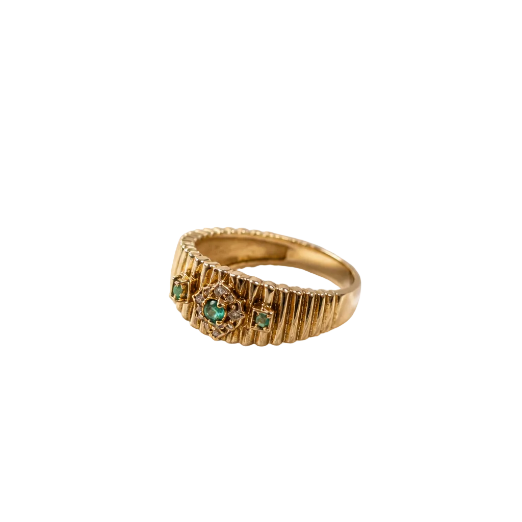 2606 secondhand K18 ring E/D0.06ct 3.3g #11