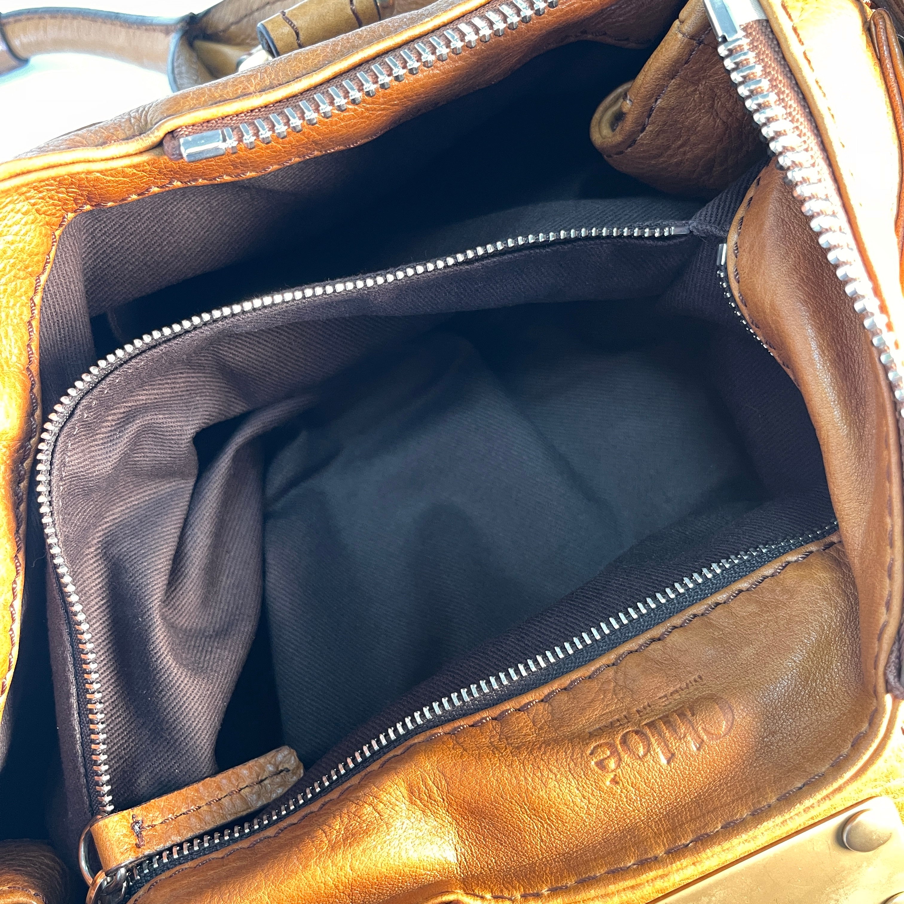 Chloe Paddington Camel Leather Bag