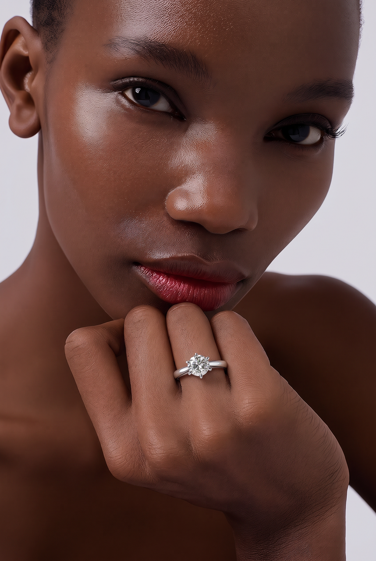 2607 secondhand Pt900 D1.004ct Total 4.7g