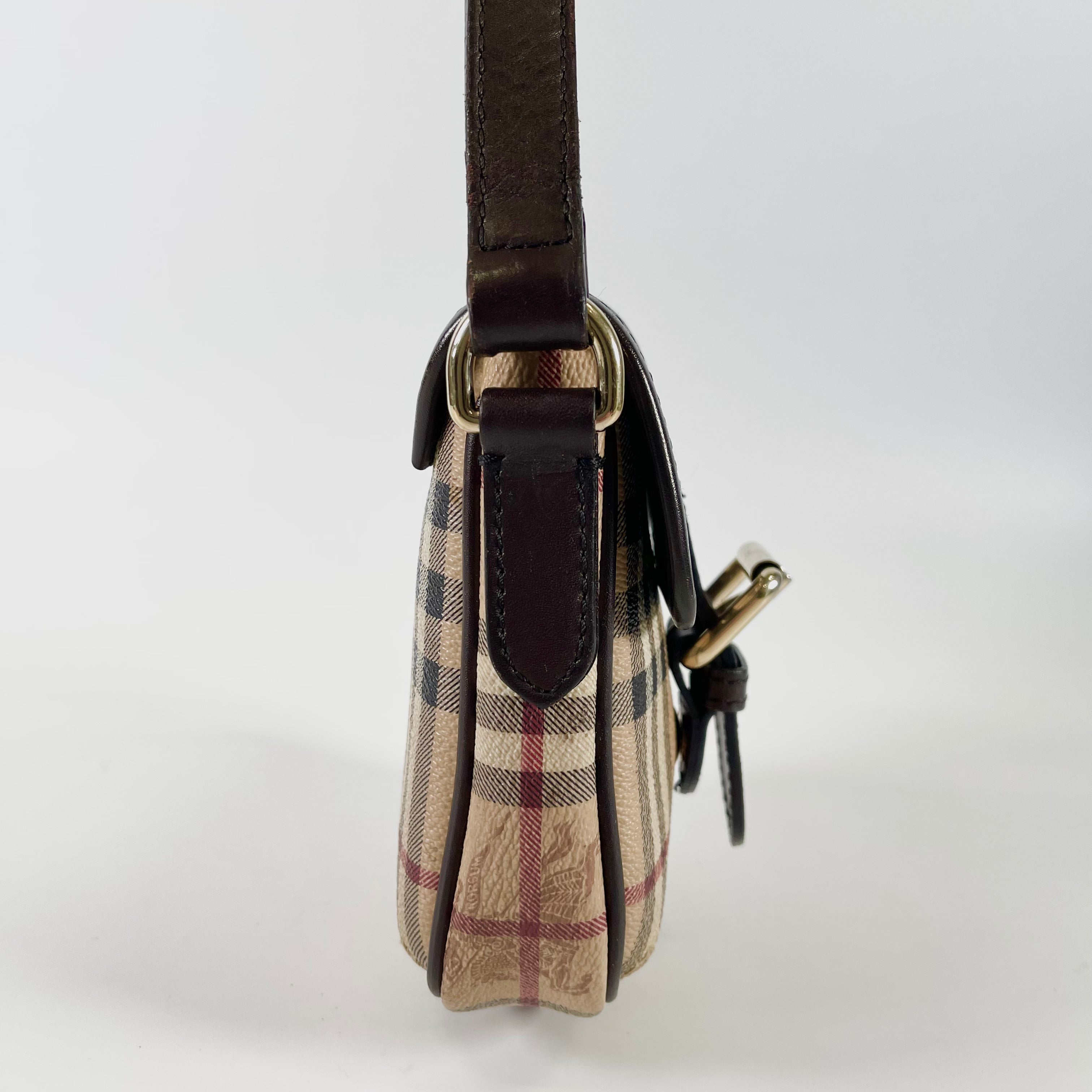 2601 secondhand BURBERRY check Shoulder bag