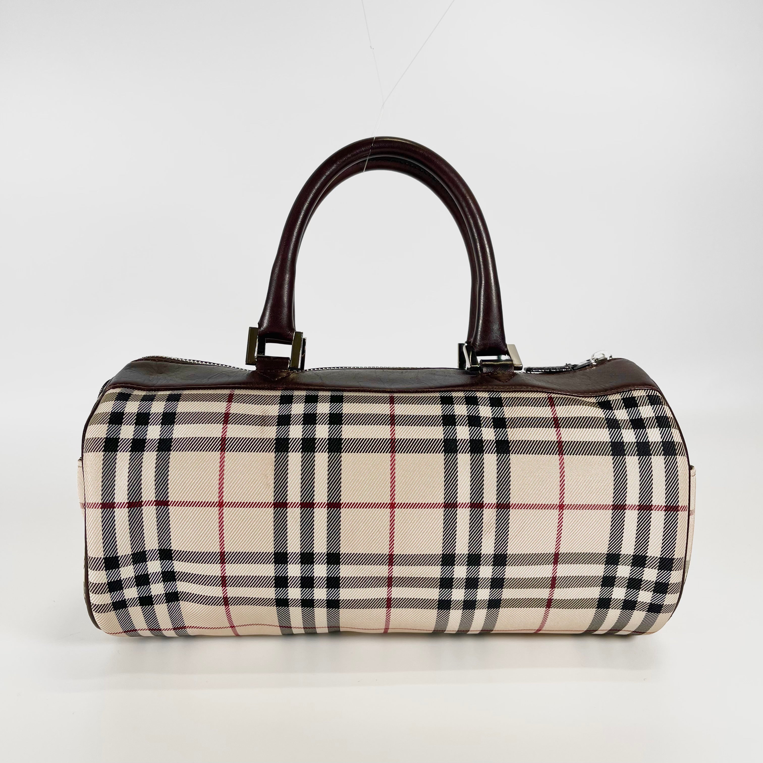 2601 secondhand BURBERRY check hand bag