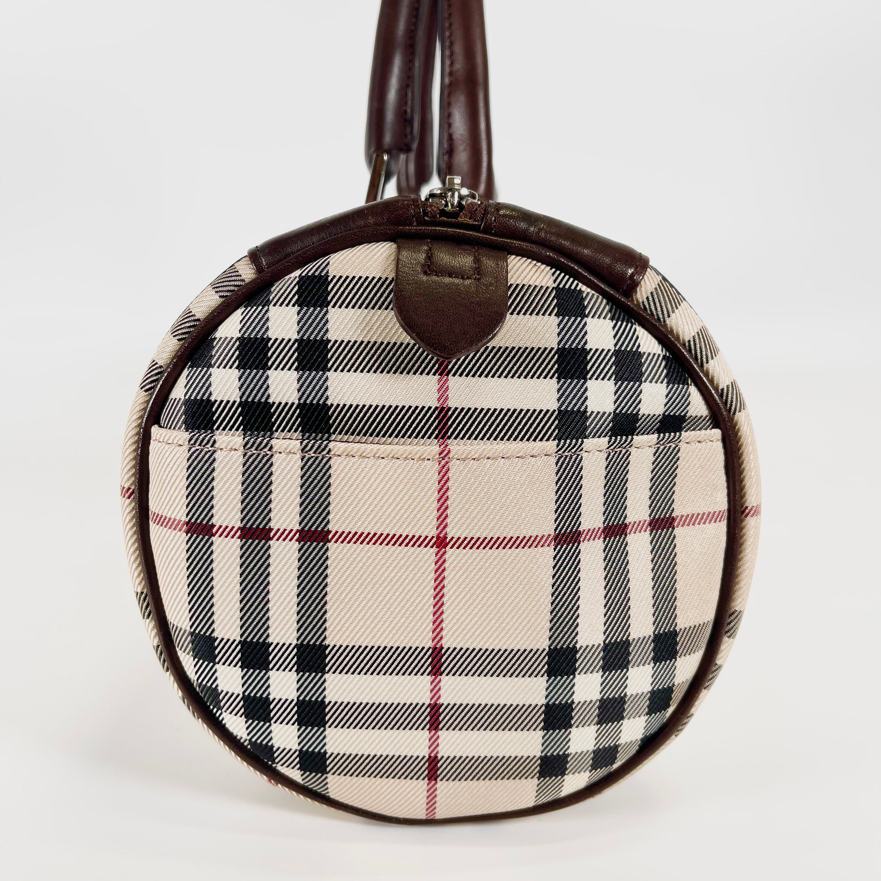 2601 secondhand BURBERRY check hand bag