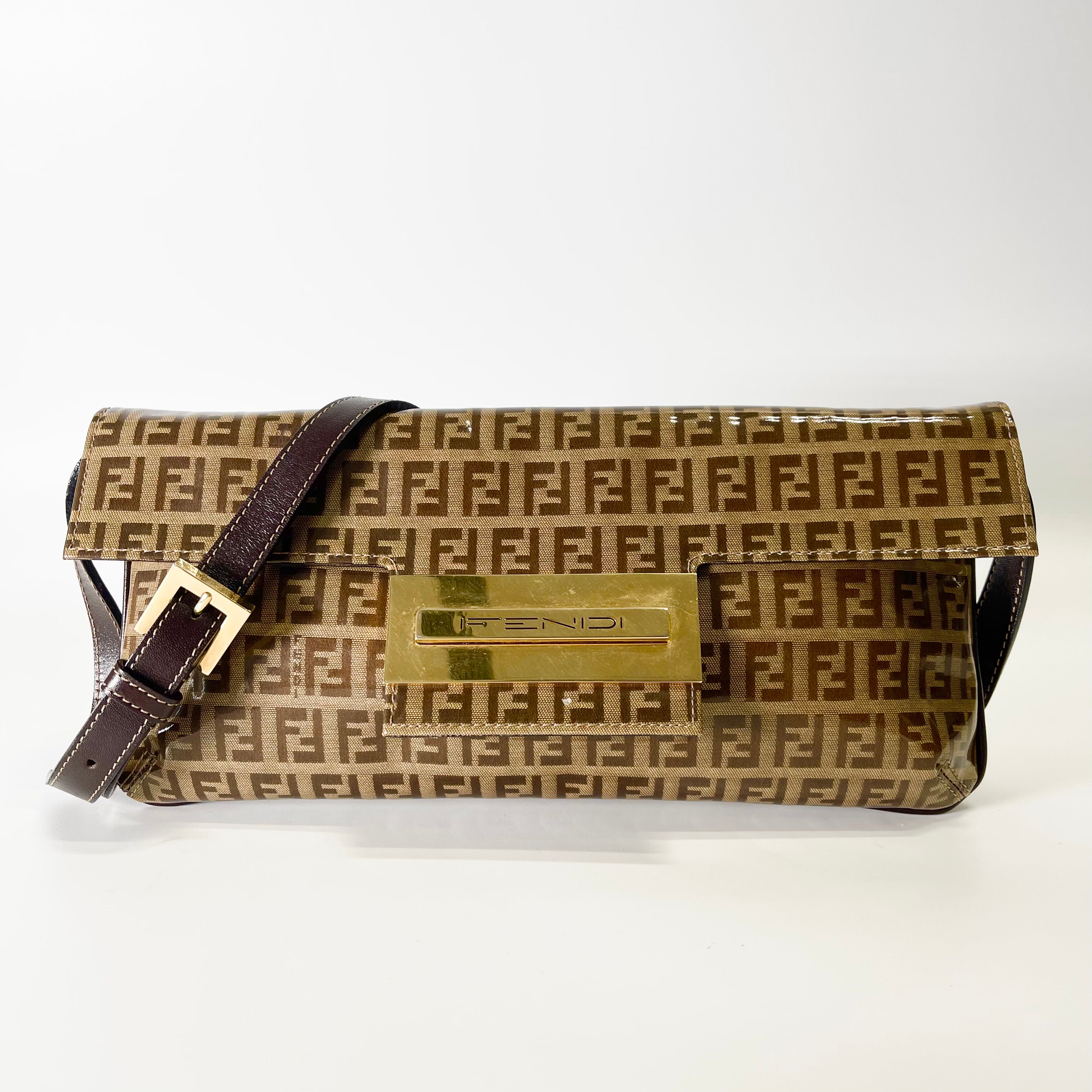 2602 secondhand FENDI Zucchino Shoulder bag