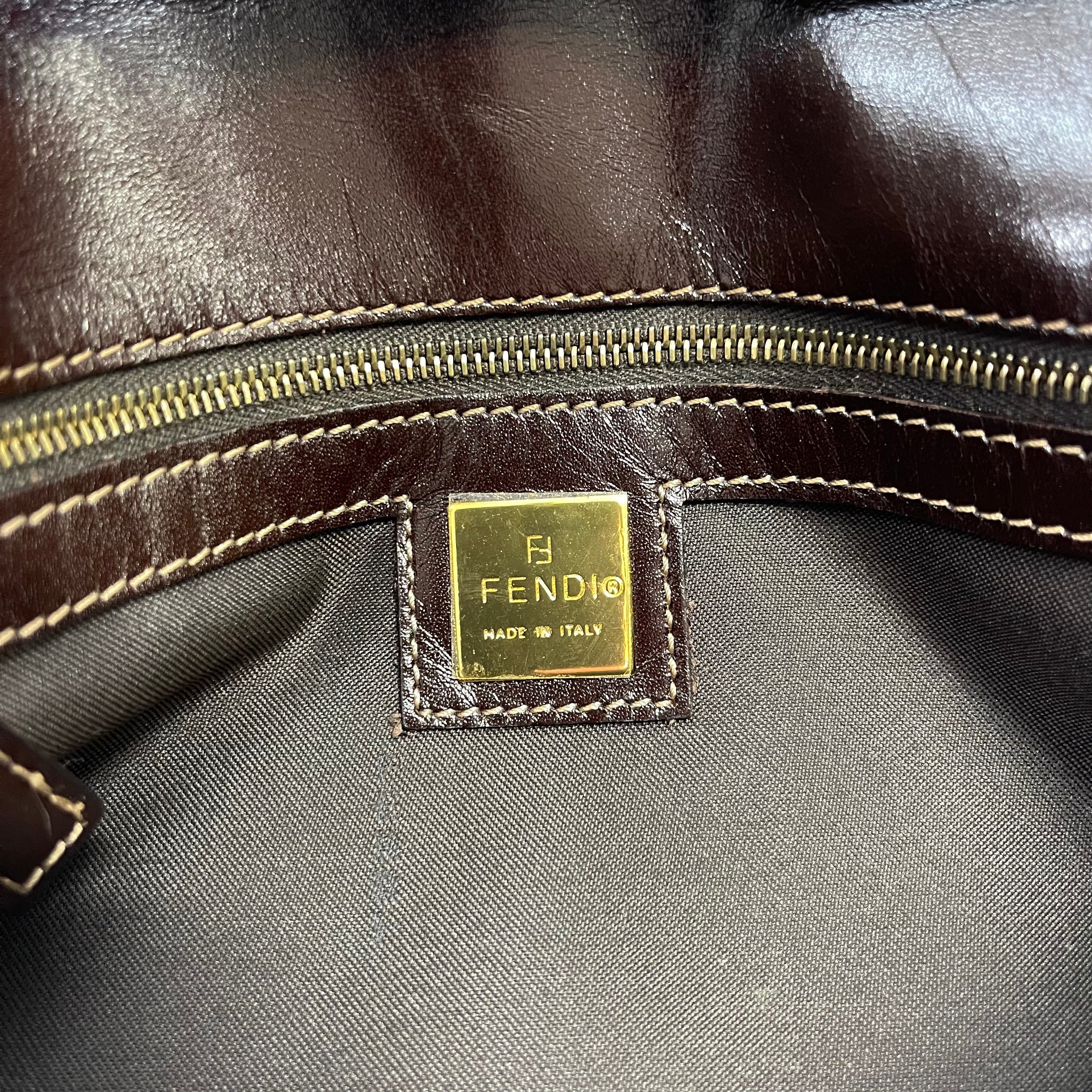 2602 secondhand FENDI Zucchino Shoulder bag