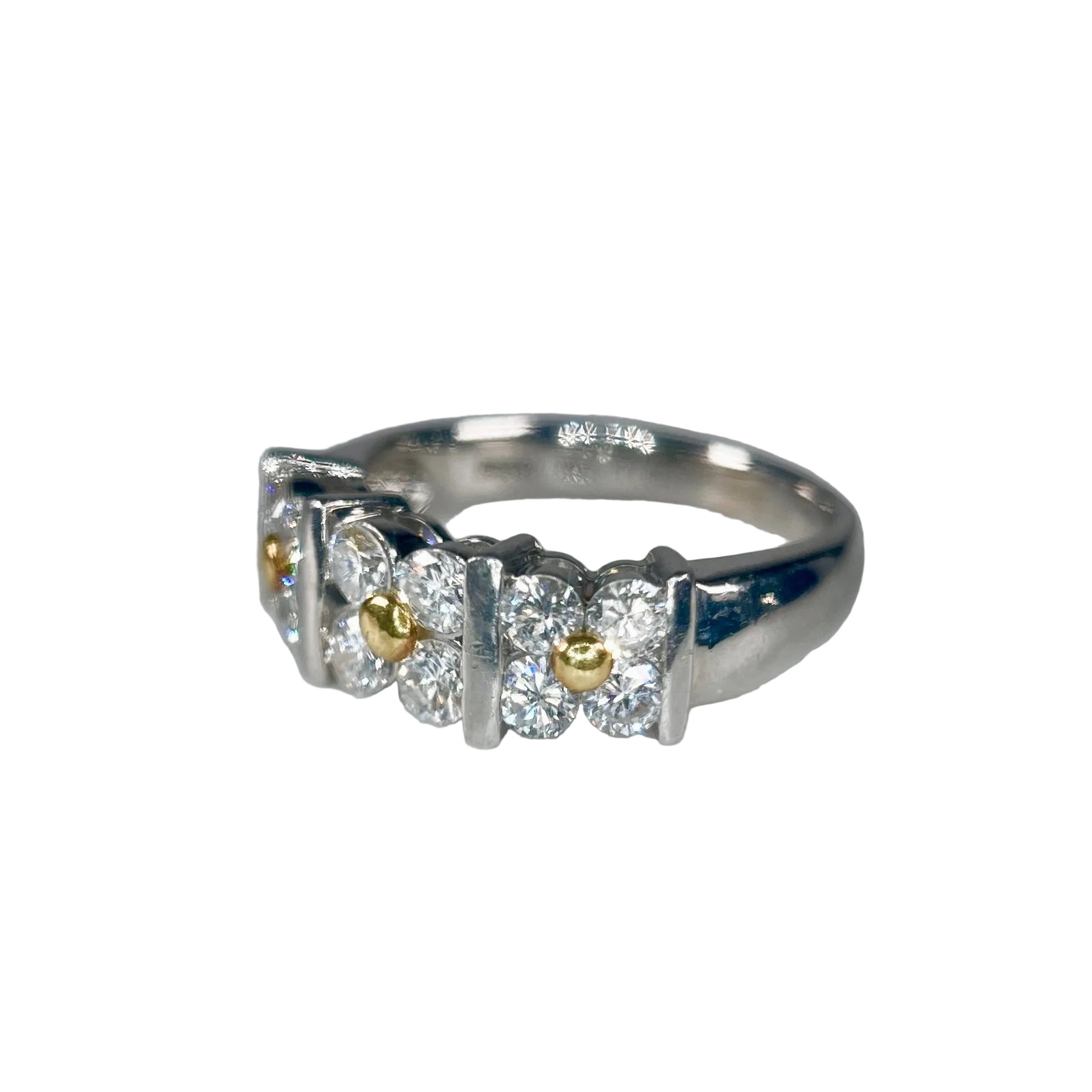 2604 Pt900/K185 Ring D1.00ct 6g
