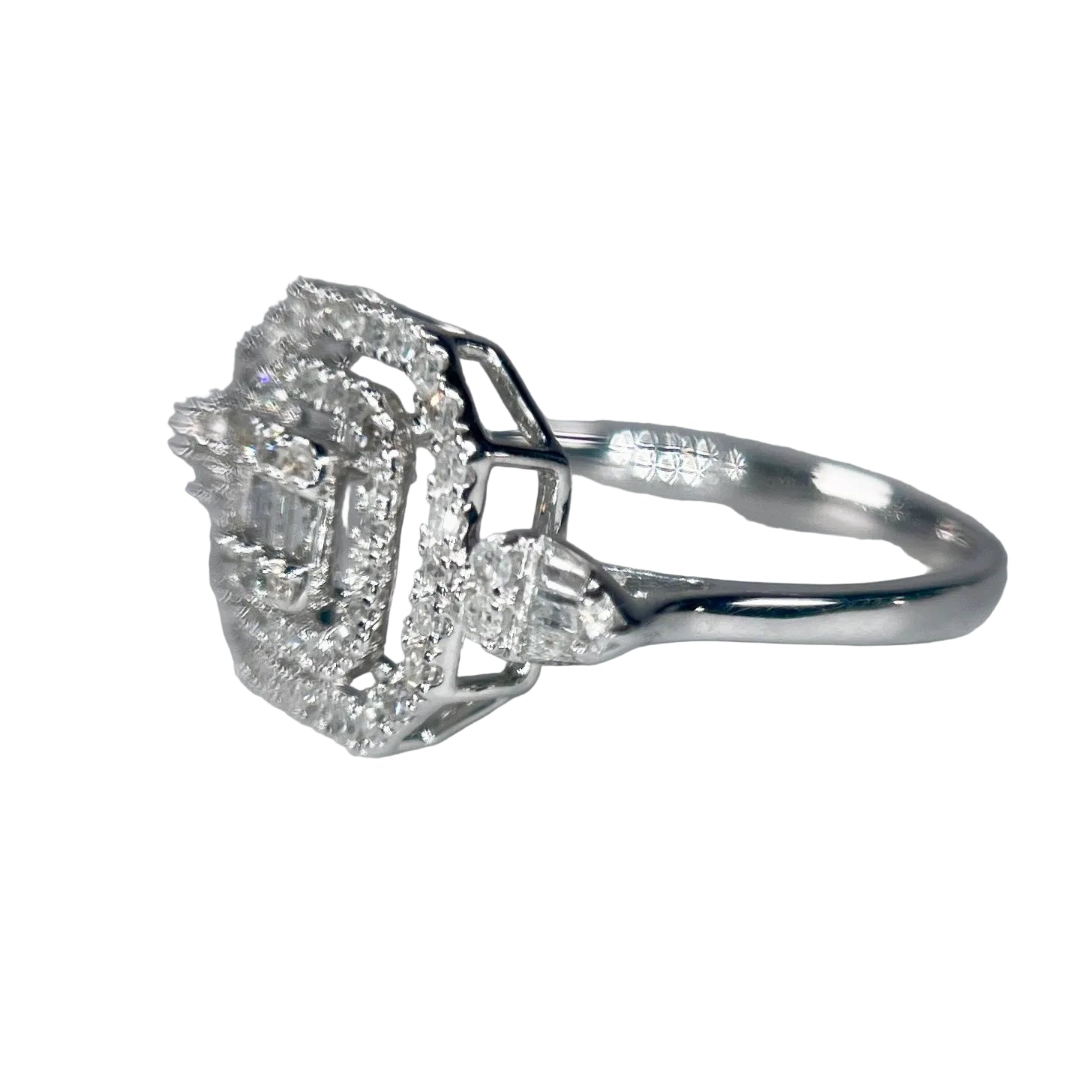 2604 K18WG Ring D0.45ct 2.85g
