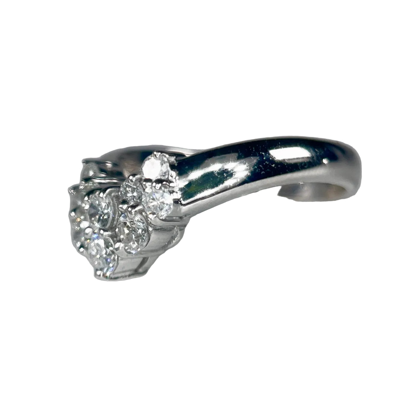 2604 Pt900 Ring D0.59ct 4.8g